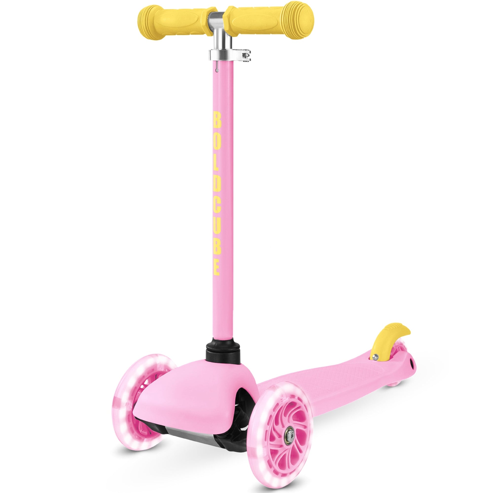 Pink & Yellow - Teeny 3 Wheel Scooter - mezetto