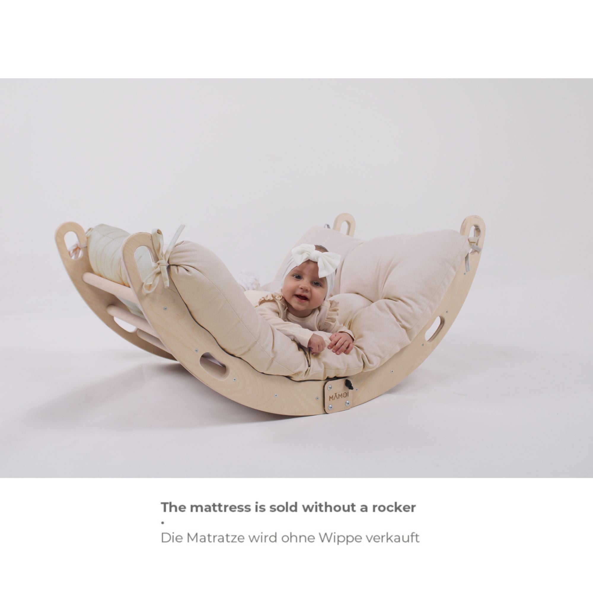 MAMOI® Cushion for toddler climbing frame indoor, Cushion for Baby kids climbing dome, Mat for wooden climbing triangle for children from 1/2/3 years-1