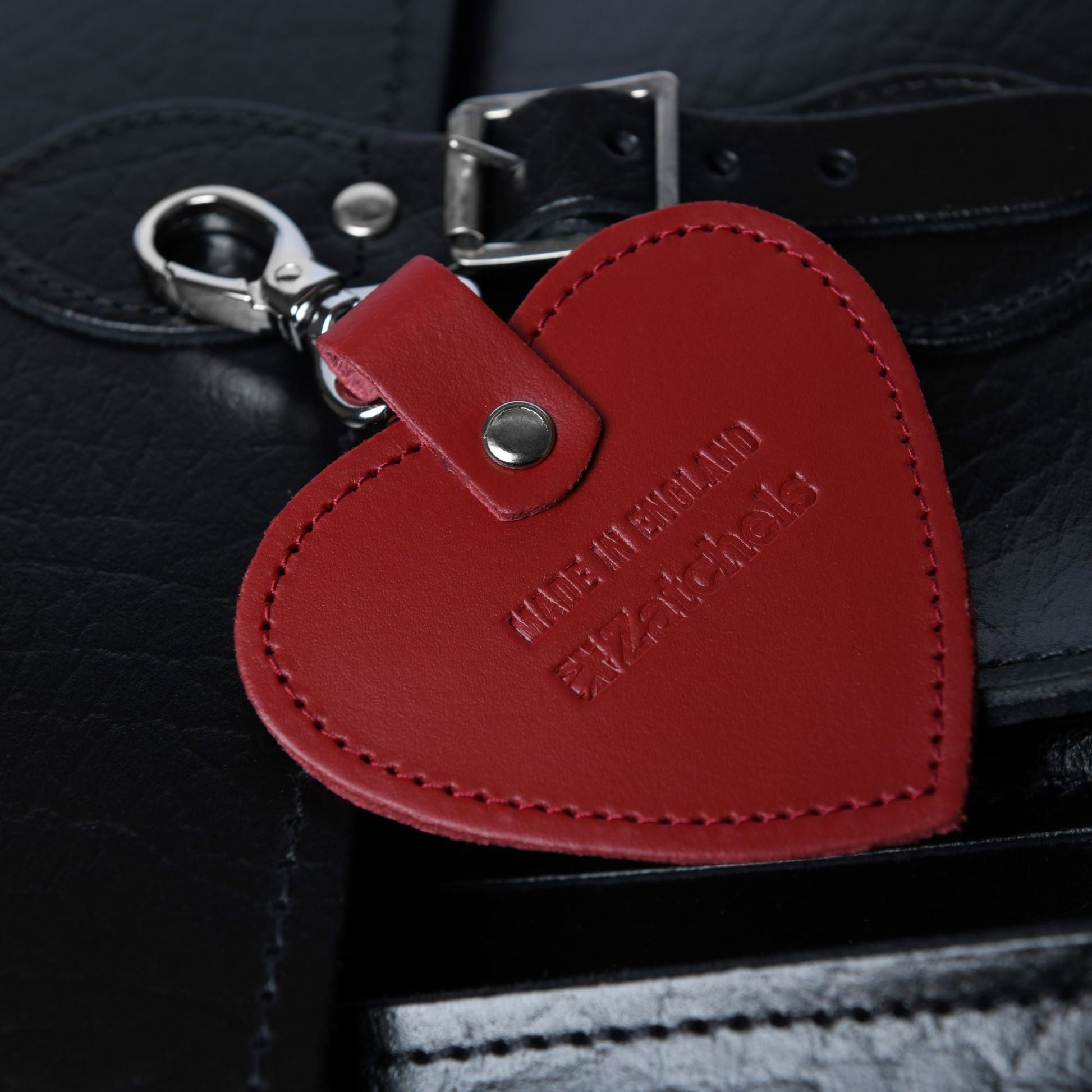 Red Leather Heart Charm with Gift Box-1