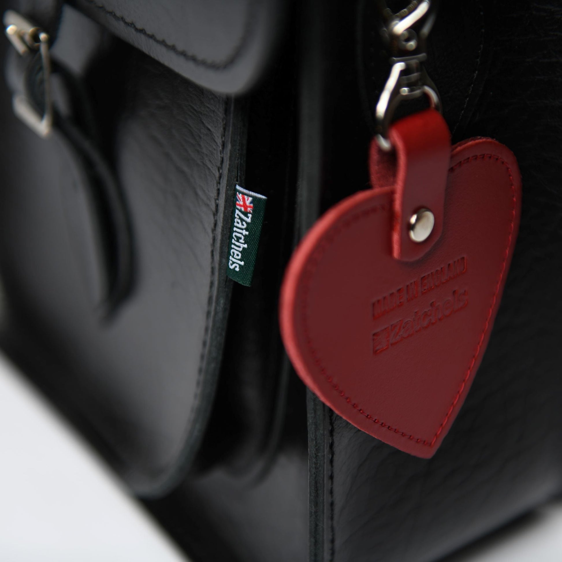 Red Leather Heart Charm with Gift Box-3