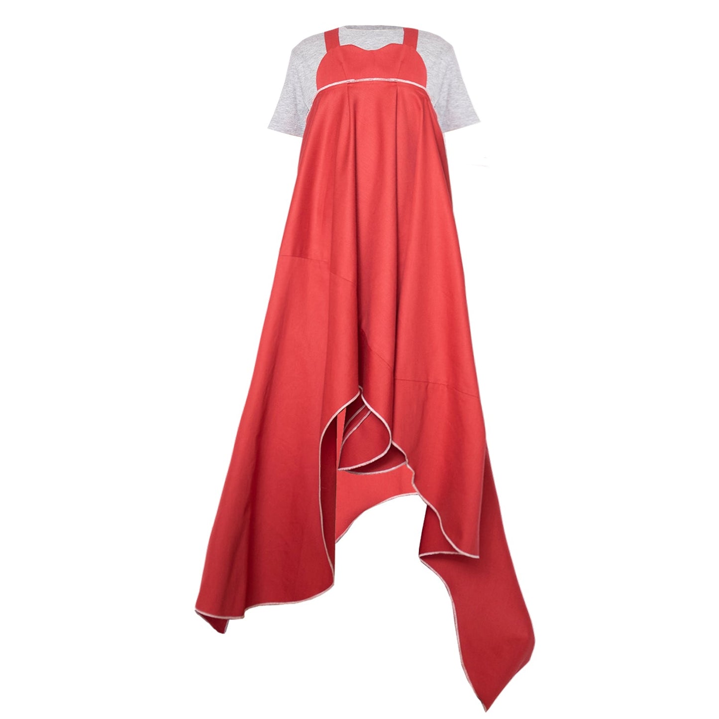 Red Zero-Waste Dress-0