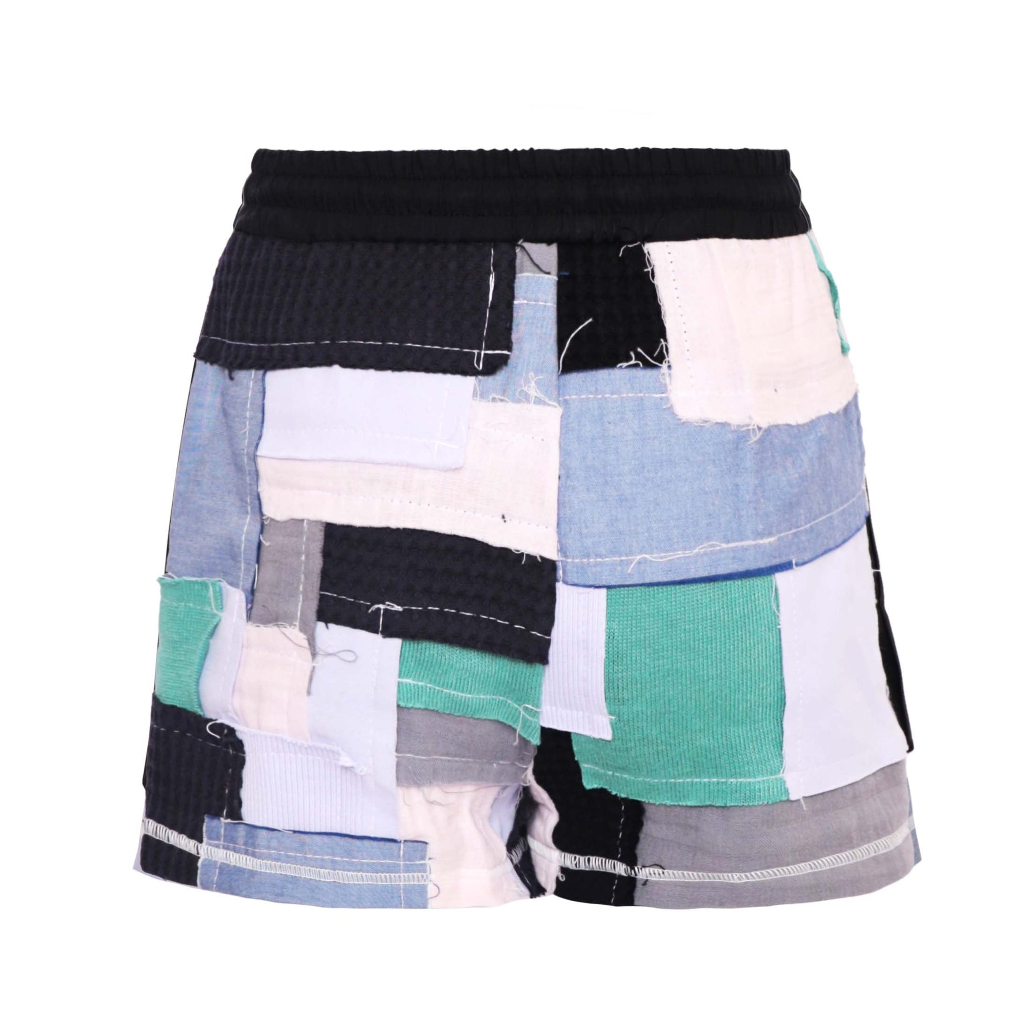 Zero Waste Patchwork Shorts-1