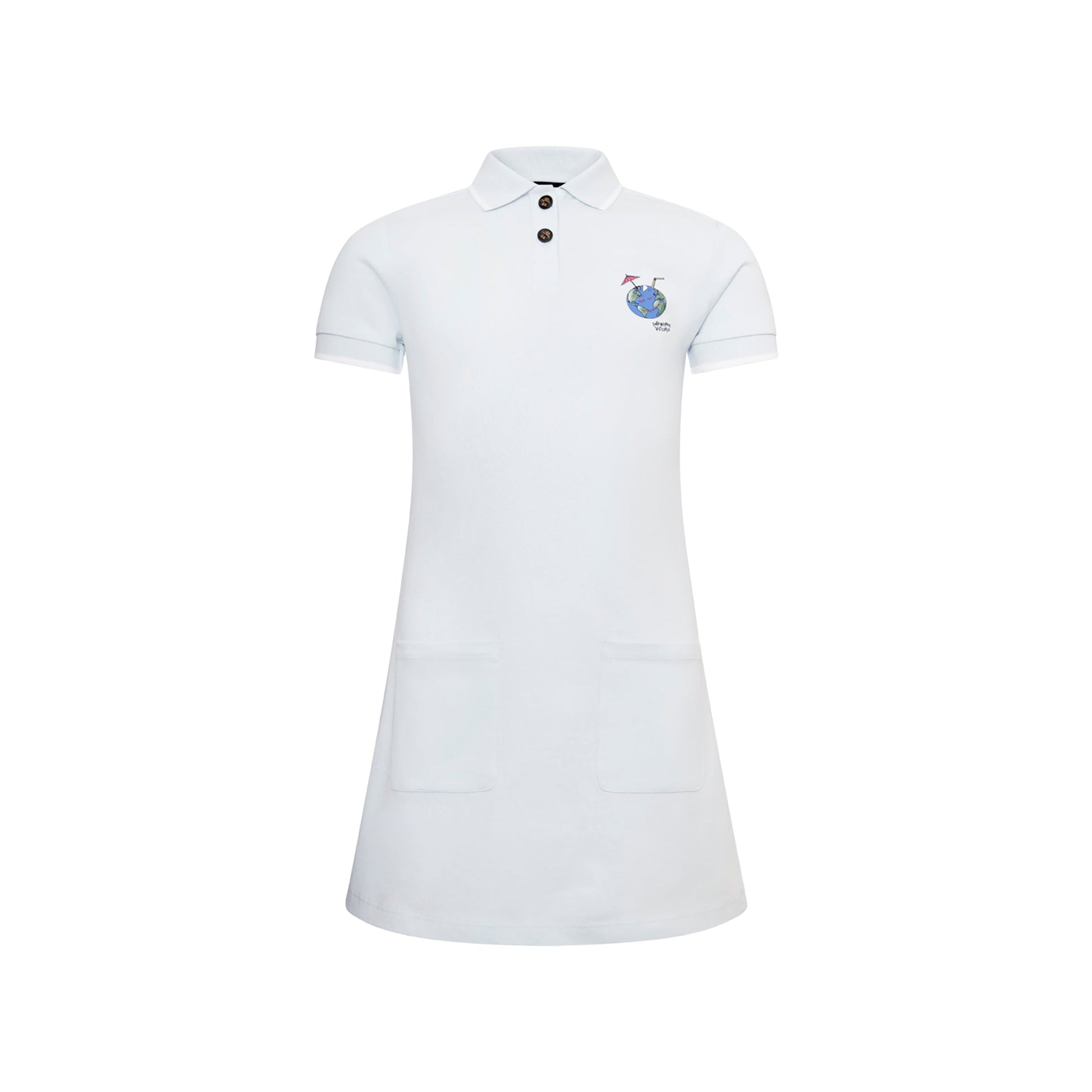 Blue Girls Polo Dress-0