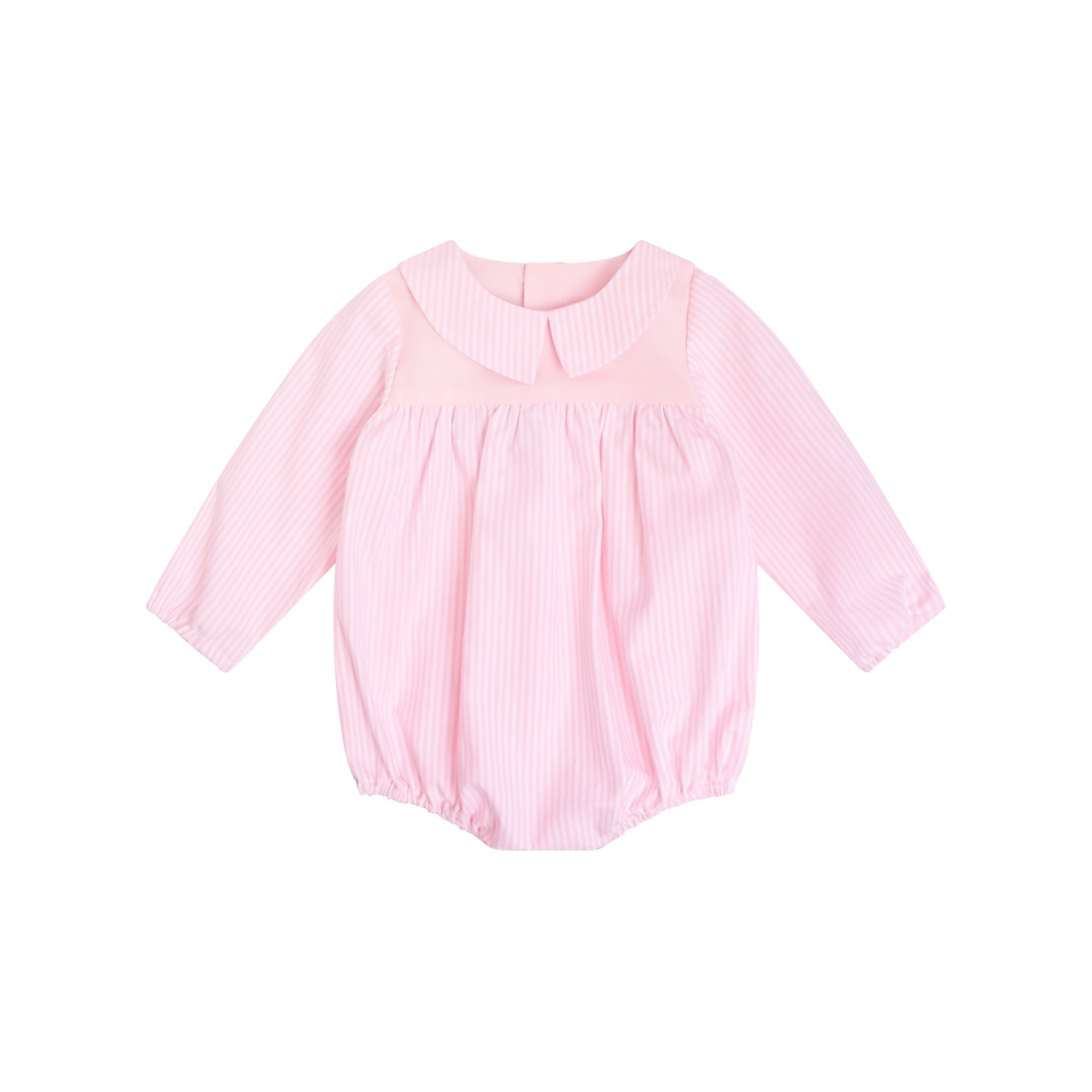 Pink Stripes Baby Girl Rompers-0