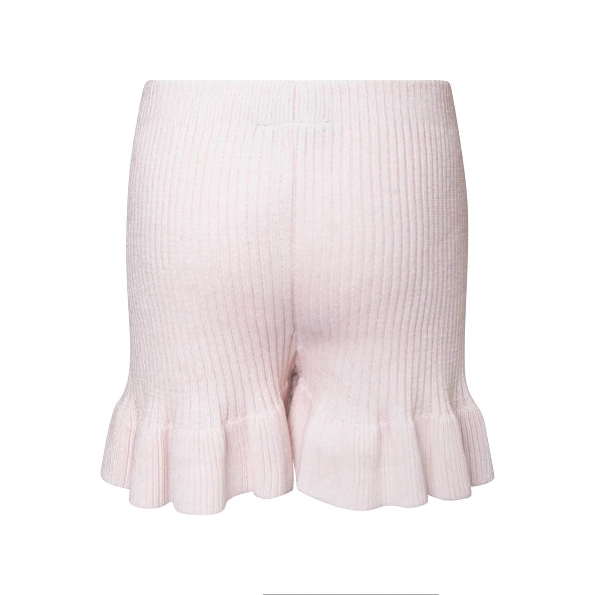 Pink Knitted Beach Shorts-2