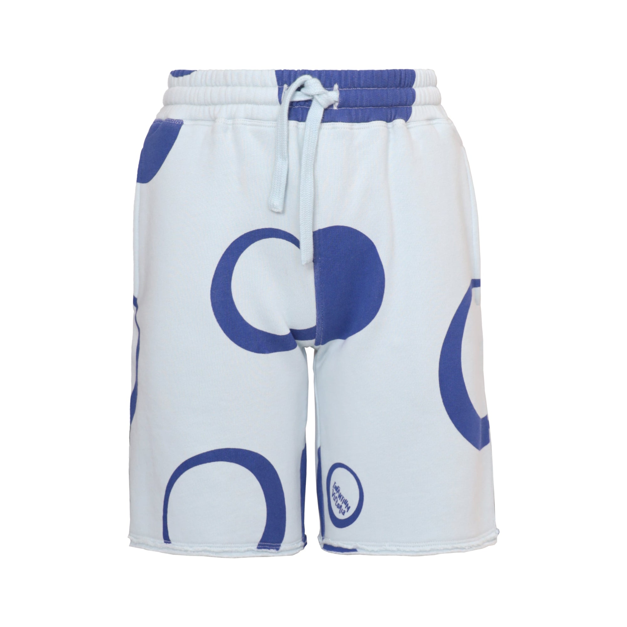 Girls and Boys Sweat Shorts in Blue-0