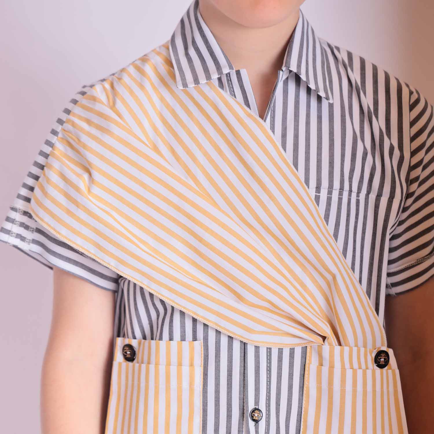 Zero Waste Striped Shirts for Boys and Girls-4