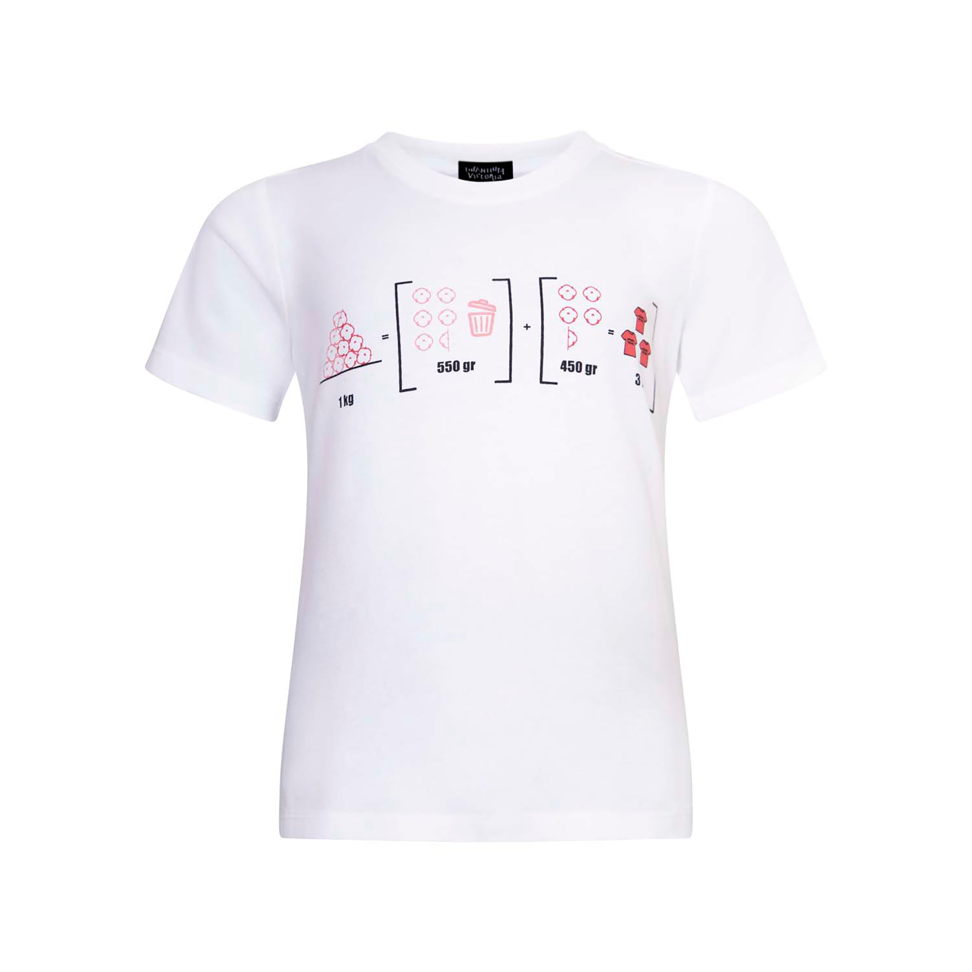 Infographics T-shirt with Raw Cotton Print for Kids-0