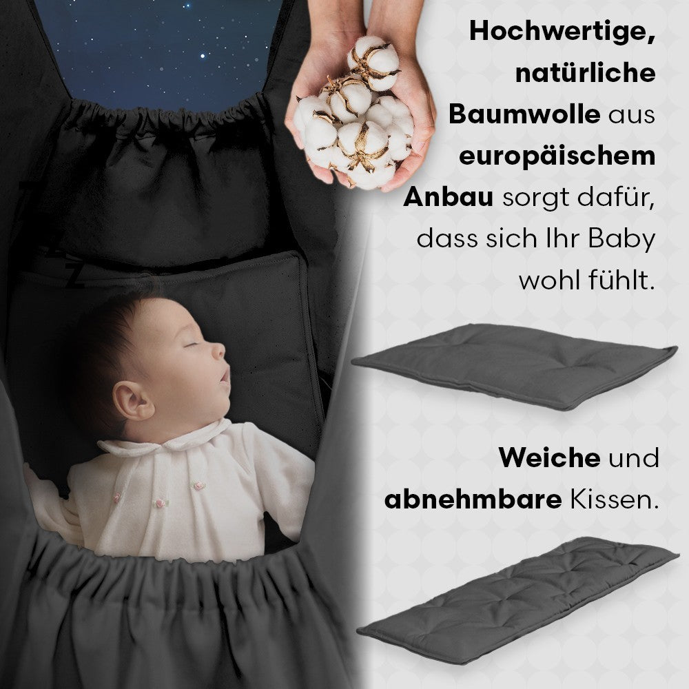 MAMOI® Hammock, baby hammock, baby cradle, baby cradle, baby cradle, baby cradle, cradle for a baby, cradle, cradle for a baby, hammock, Made in EU-1