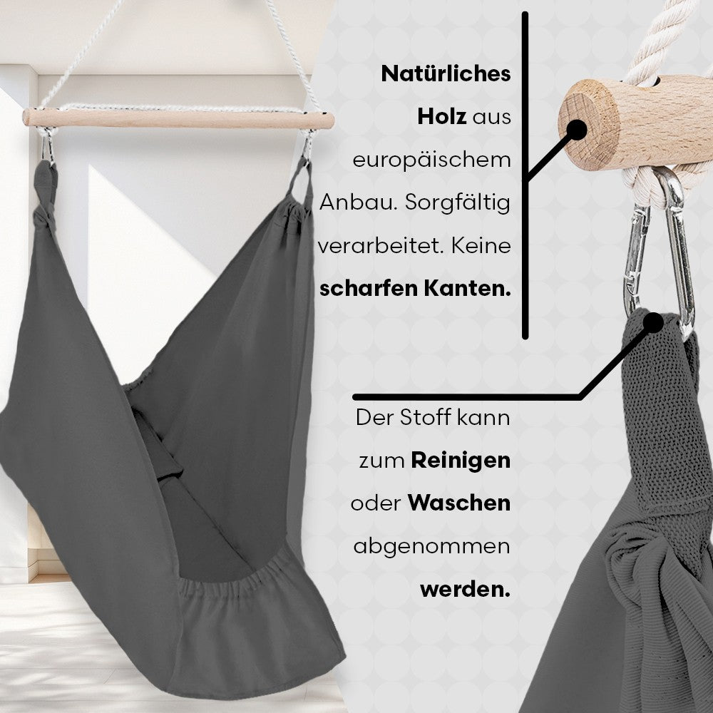 MAMOI® Hammock, baby hammock, baby cradle, baby cradle, baby cradle, baby cradle, cradle for a baby, cradle, cradle for a baby, hammock, Made in EU-4