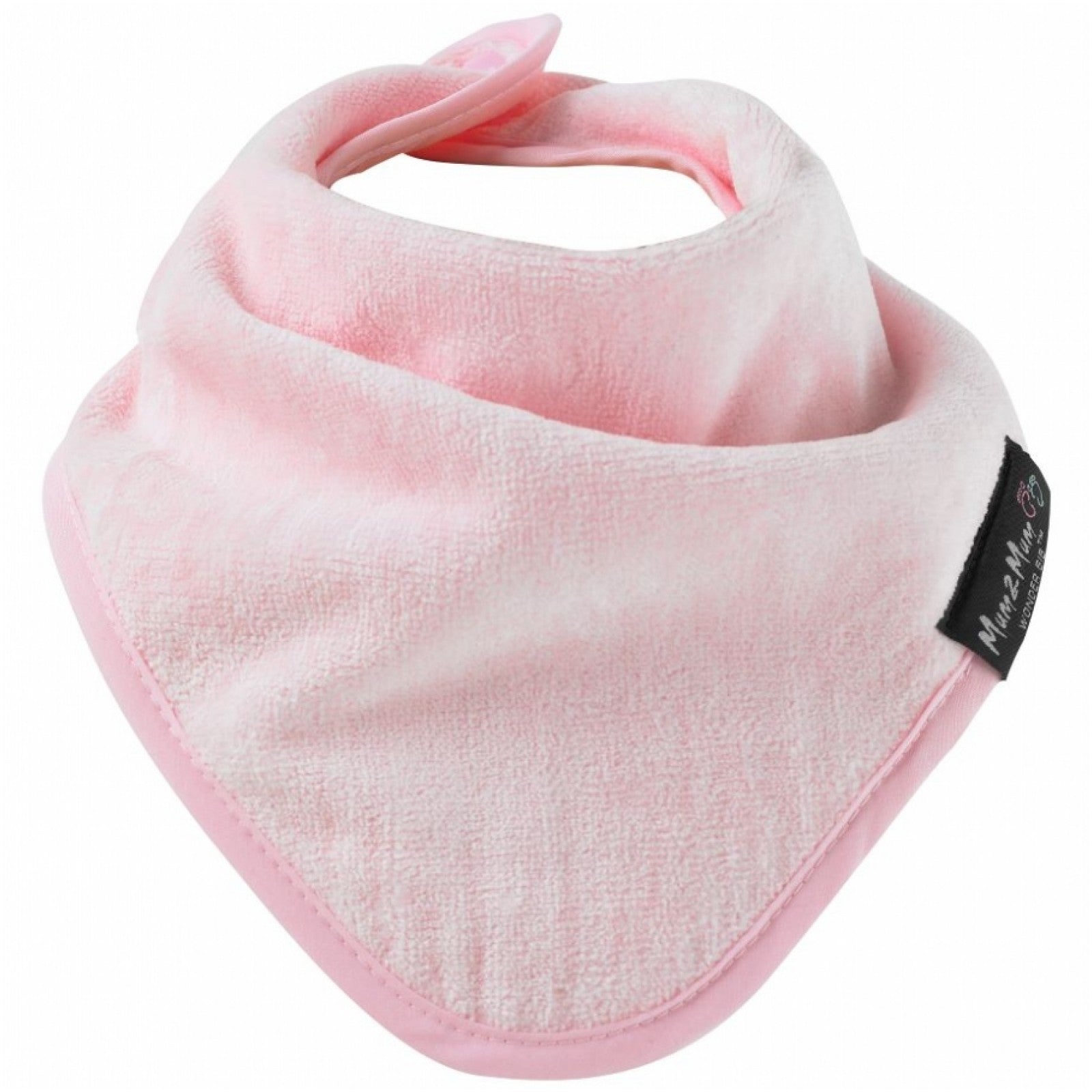 3 PACK - Mum 2 Mum Bandana Style Baby Bibs - Cerise / Purple / Baby Pink