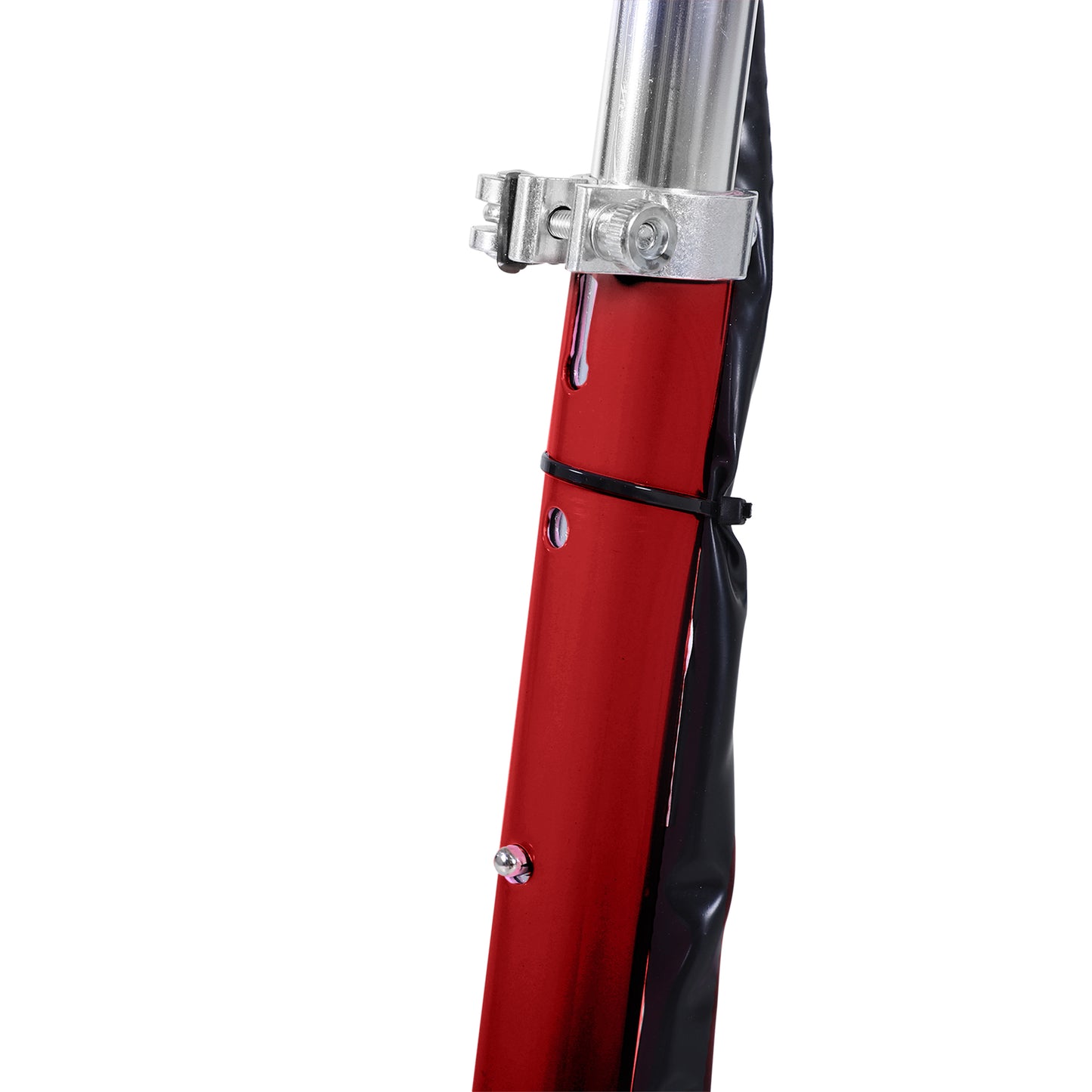 HOMCOM 120W Teens Foldable Kids Powered Scooters 24V Rechargeable Battery Adjustable Ride on Outdoor Toy in Red-7