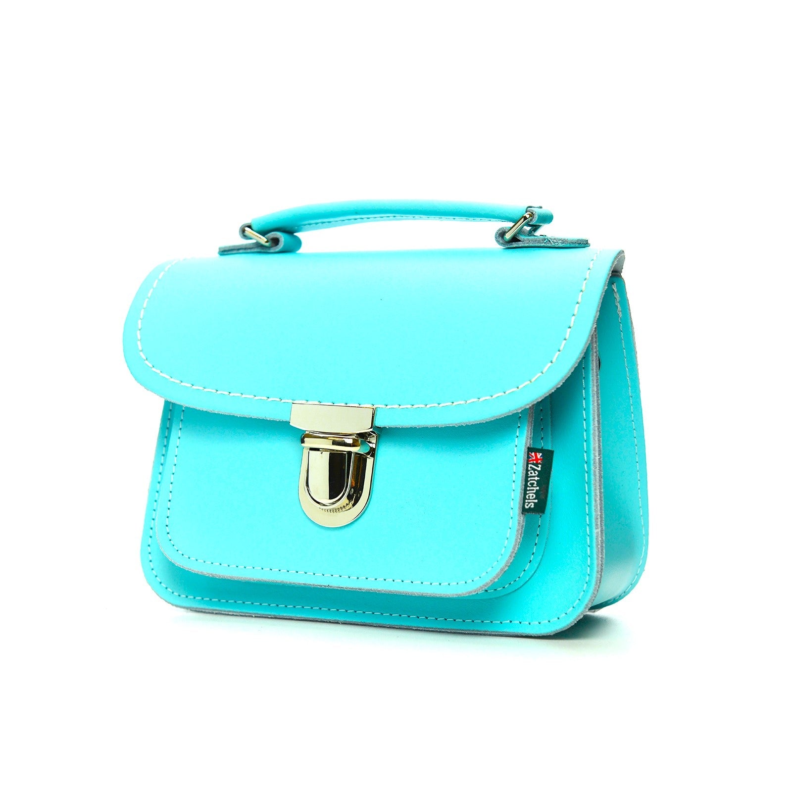 Luna Handmade Leather Bag - Limpet - Shell Blue-1