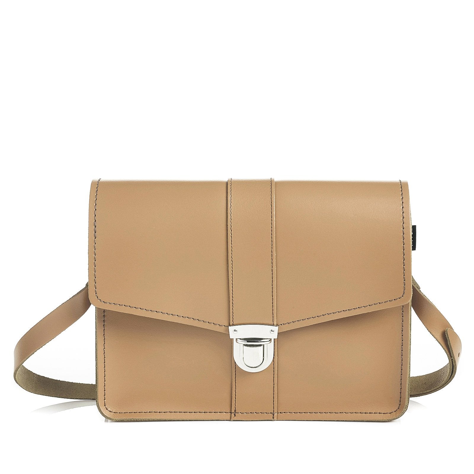 Leather Shoulder Bag - Iced Coffee-0