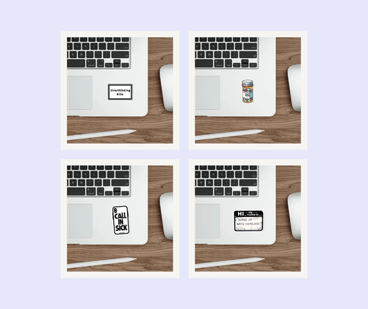 Anti-Stress Sticker Bundle – Funny Mental Health Decals