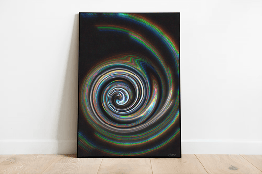 Kaleidoscope Swirl Art Print | Vibrant Abstract Wall Decor