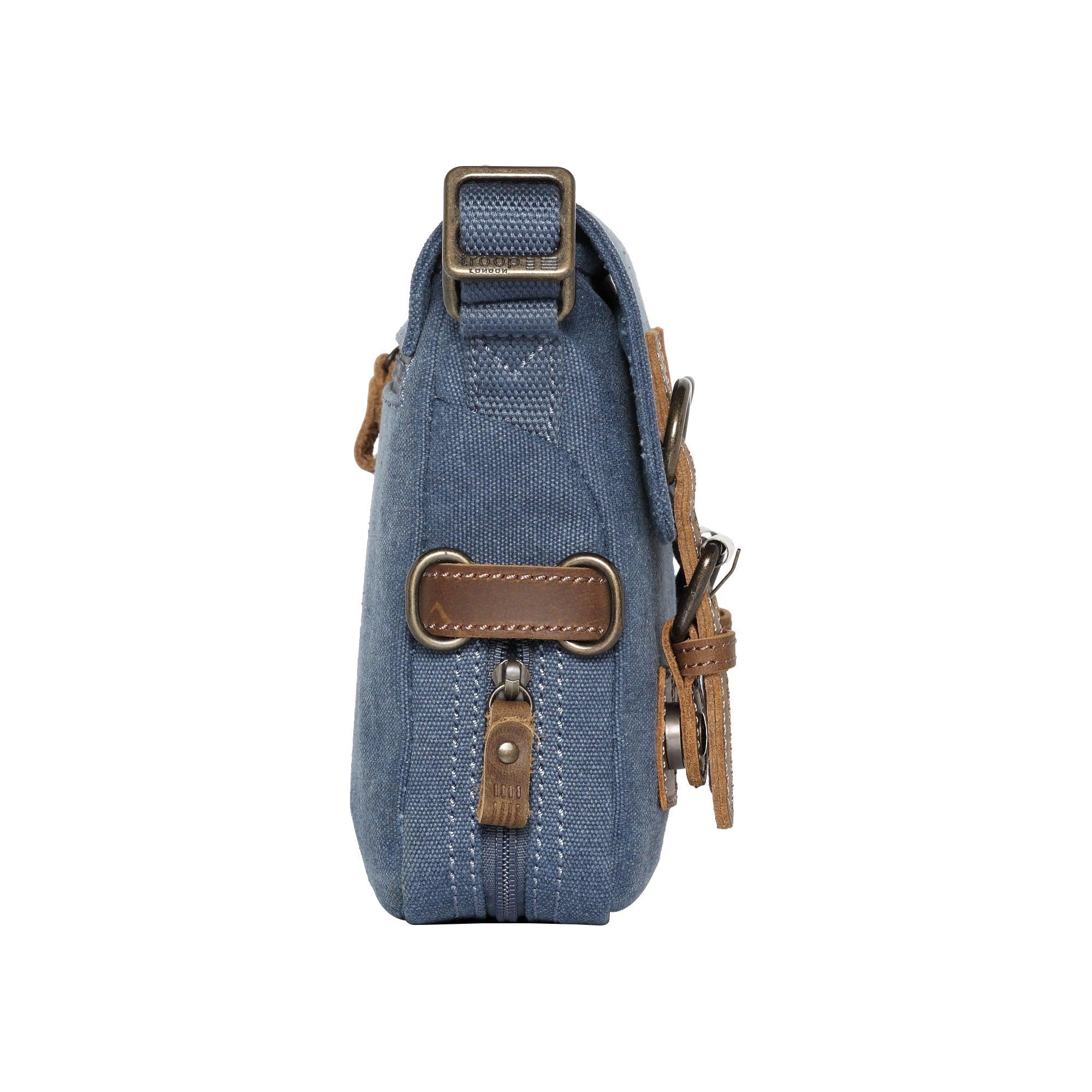 TRP0111 Troop London Classic Canvas Across Body Bag Travel Bag - mezetto