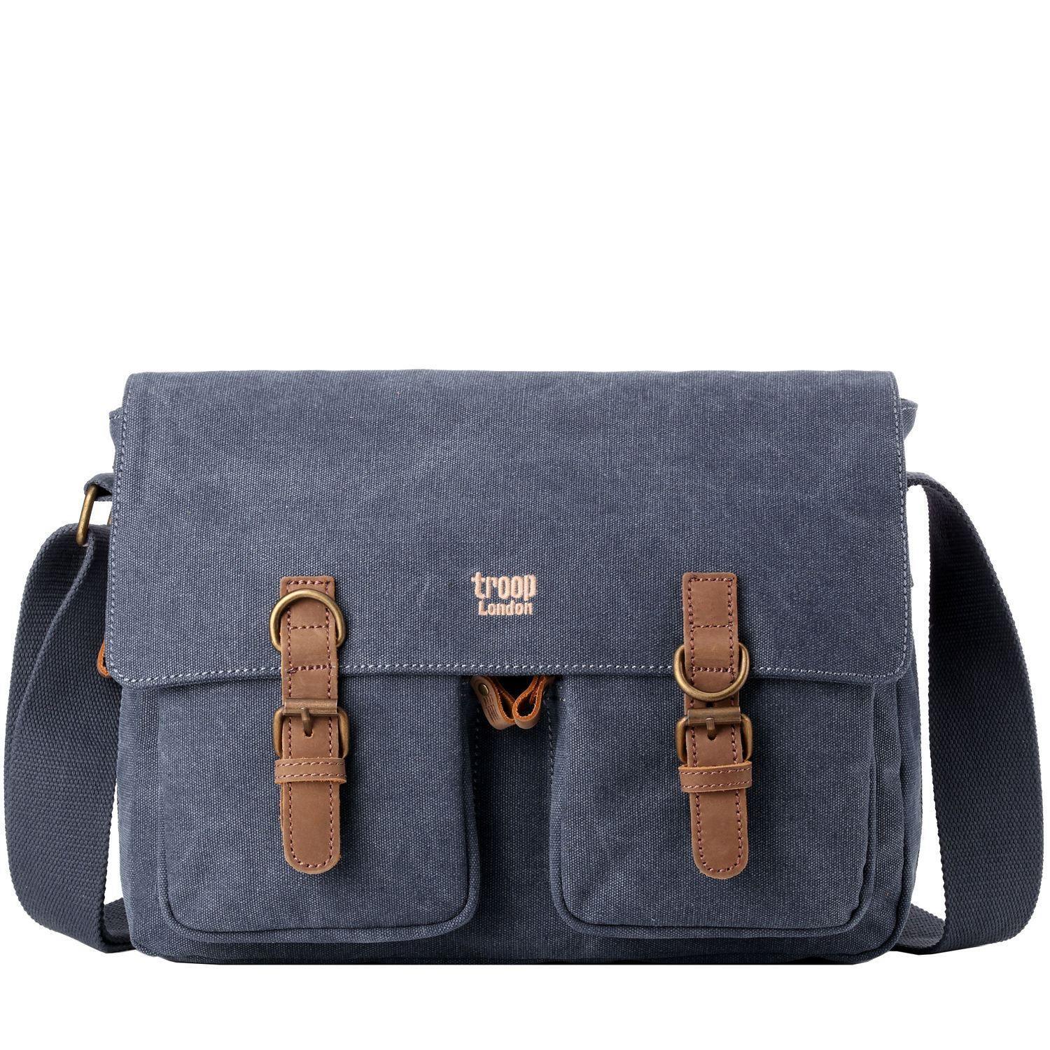 TRP0210 Troop London Classic Canvas Messenger Bag - mezetto