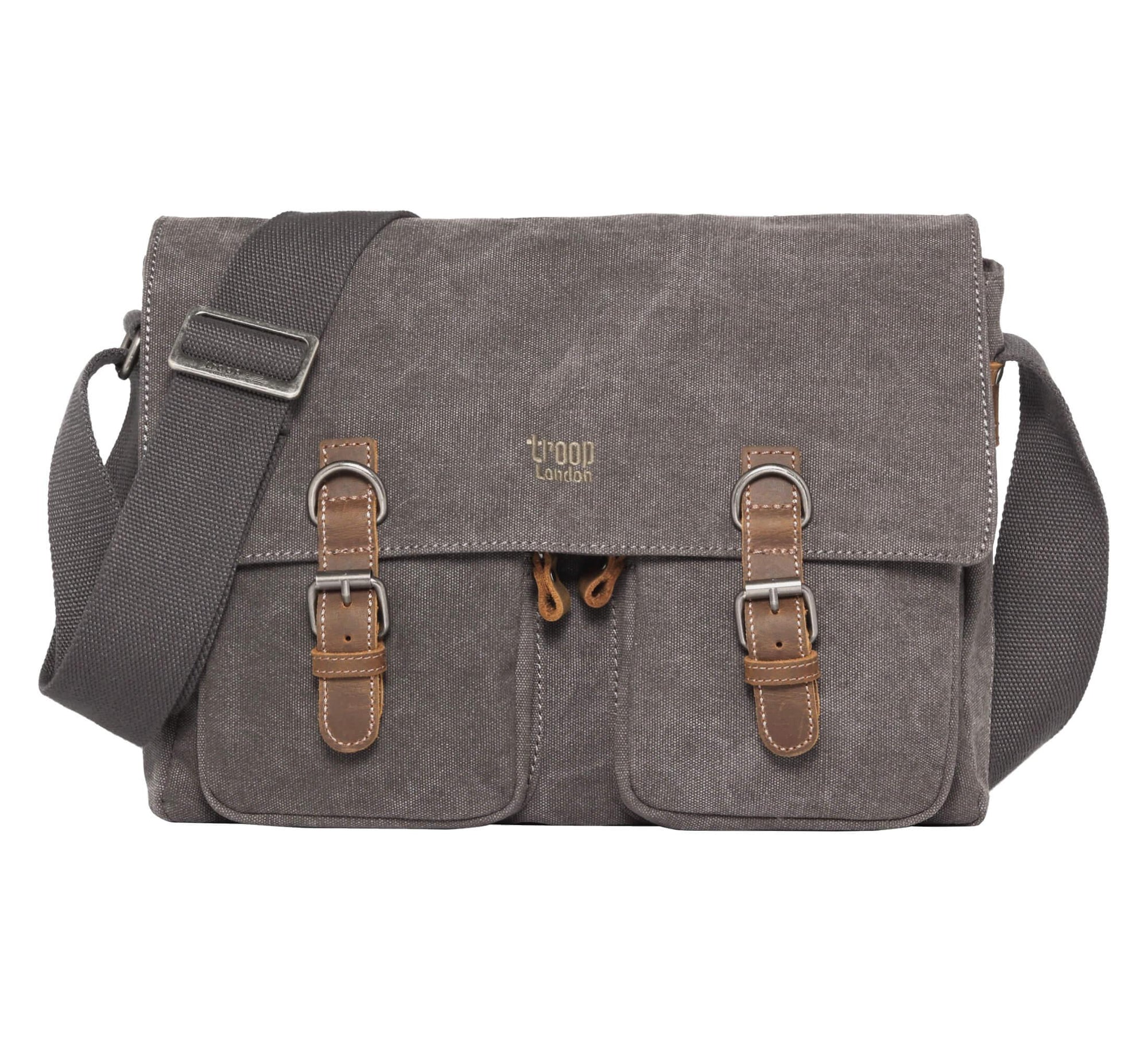 TRP0210 Troop London Classic Canvas Messenger Bag-5
