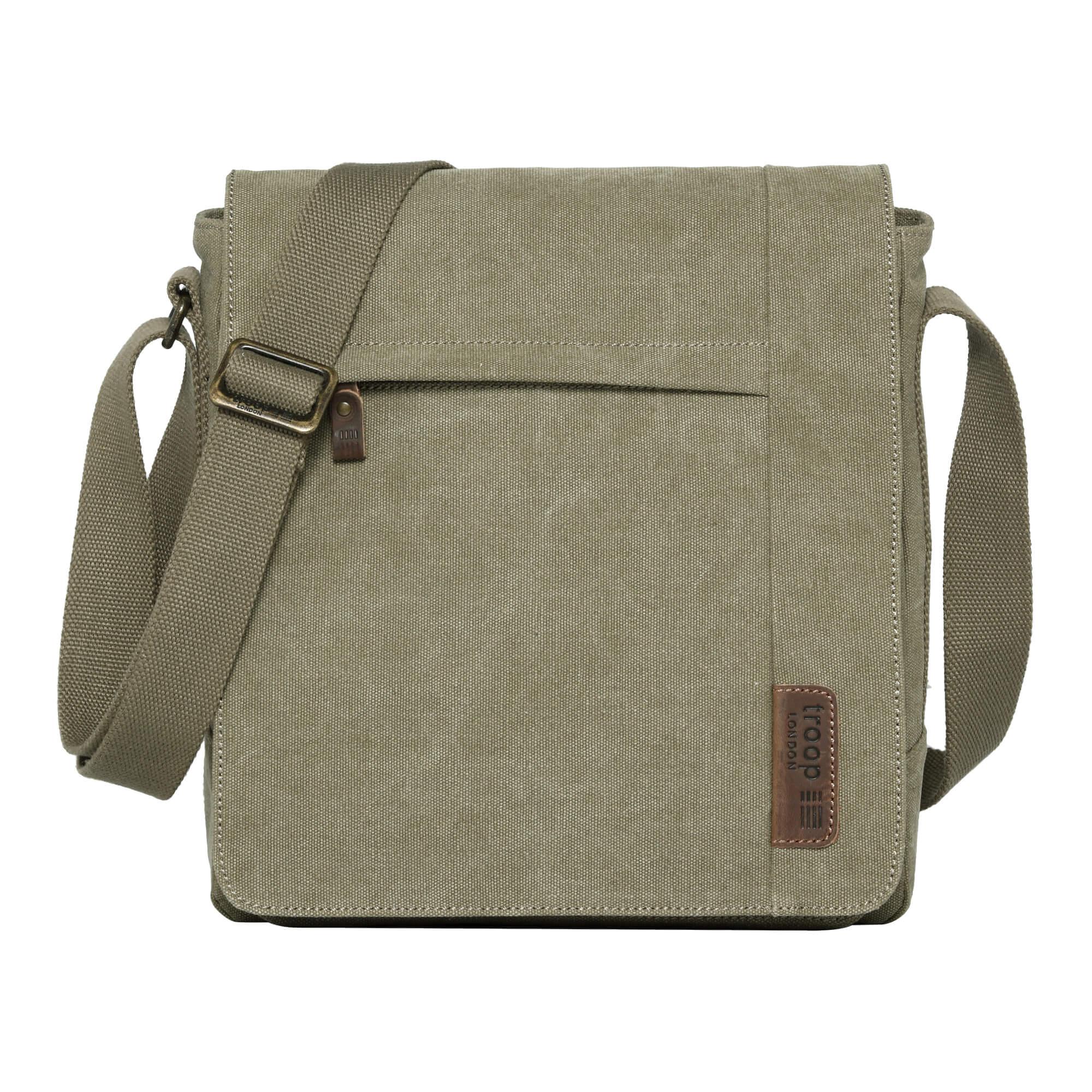 TRP0219 Troop London Classic Canvas Across Body Bag - mezetto