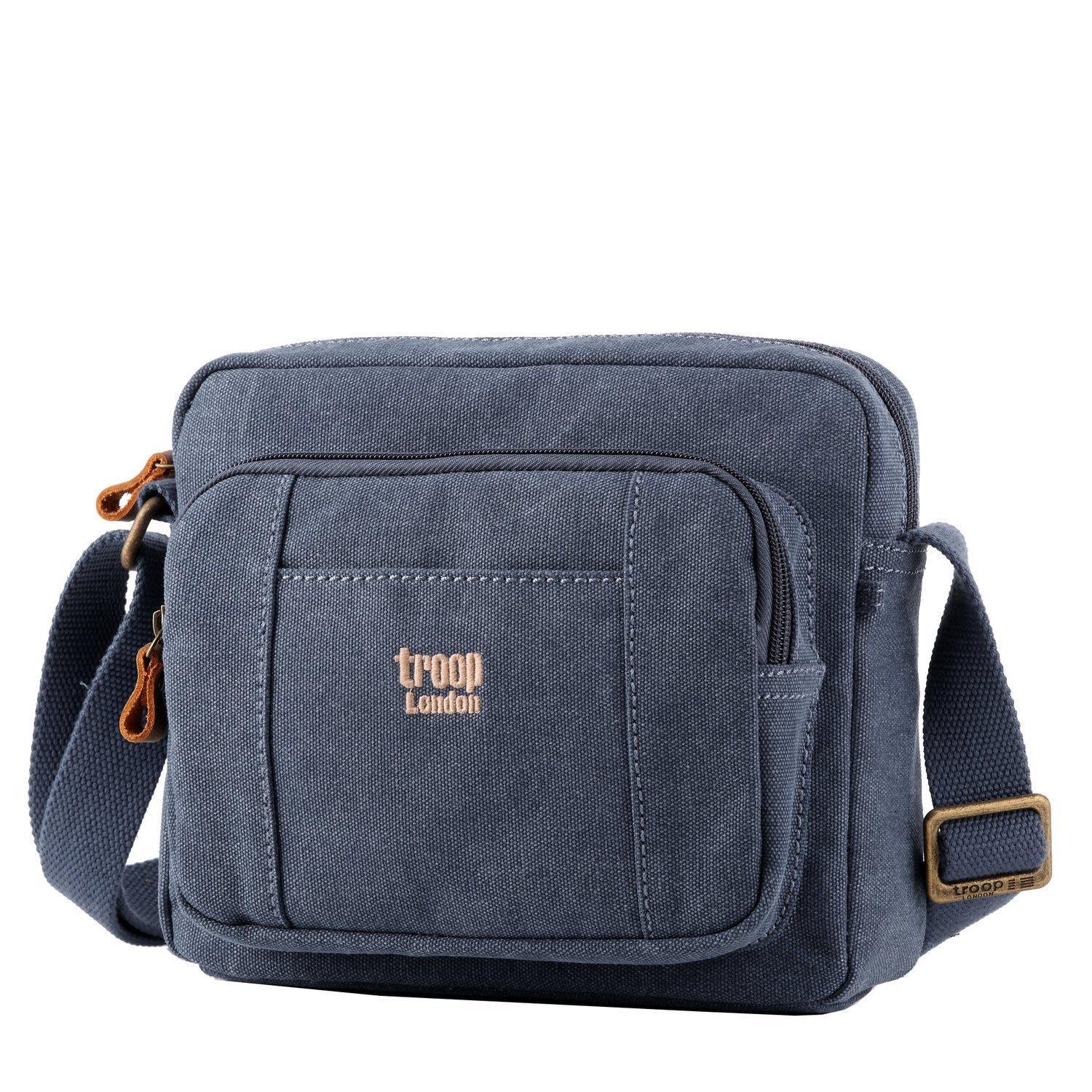 TRP0235 Troop London Classic Canvas Across Body Bag - mezetto