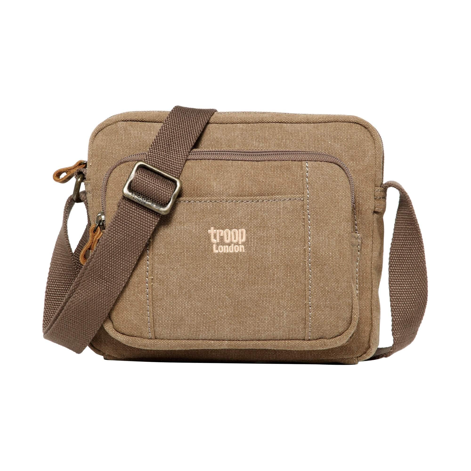 TRP0235 Troop London Classic Canvas Across Body Bag - mezetto