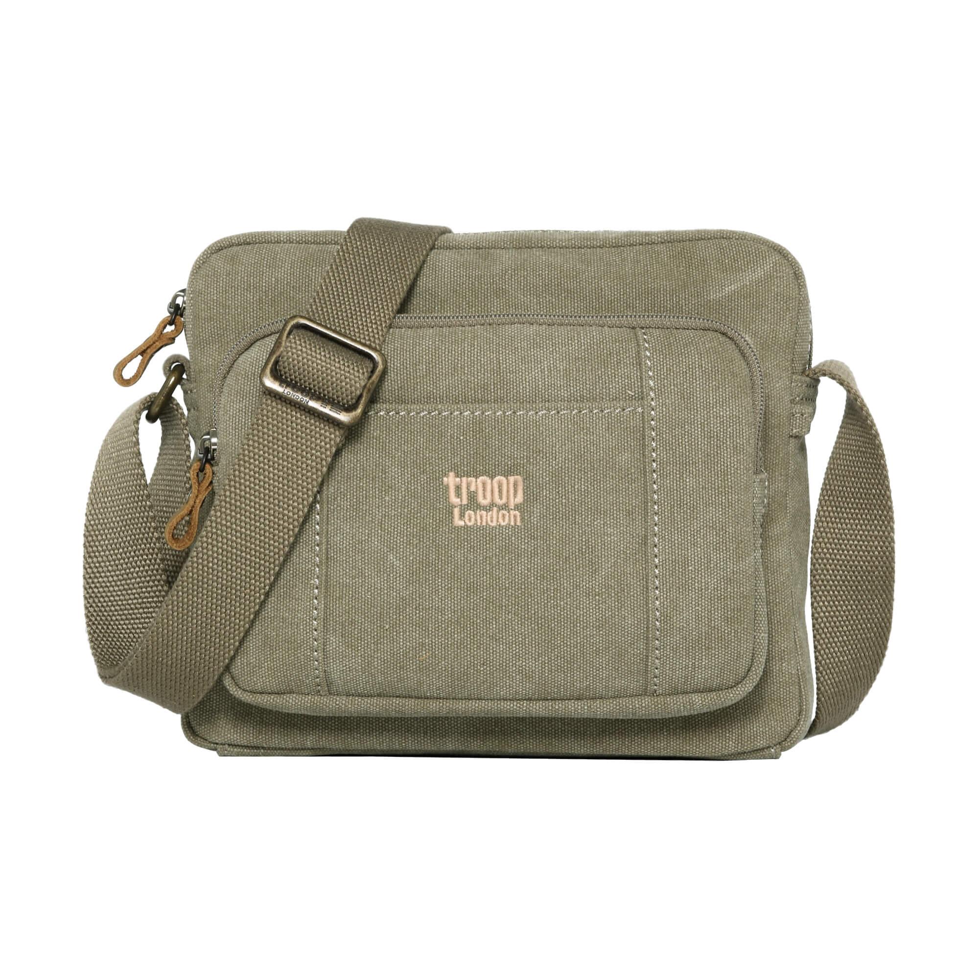 TRP0235 Troop London Classic Canvas Across Body Bag - mezetto
