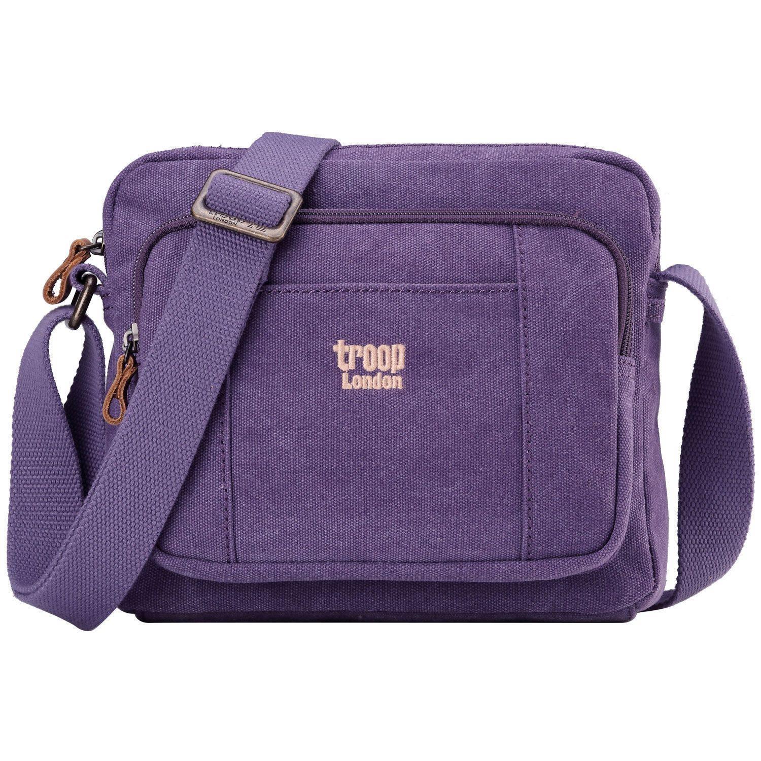 TRP0235 Troop London Classic Canvas Across Body Bag - mezetto