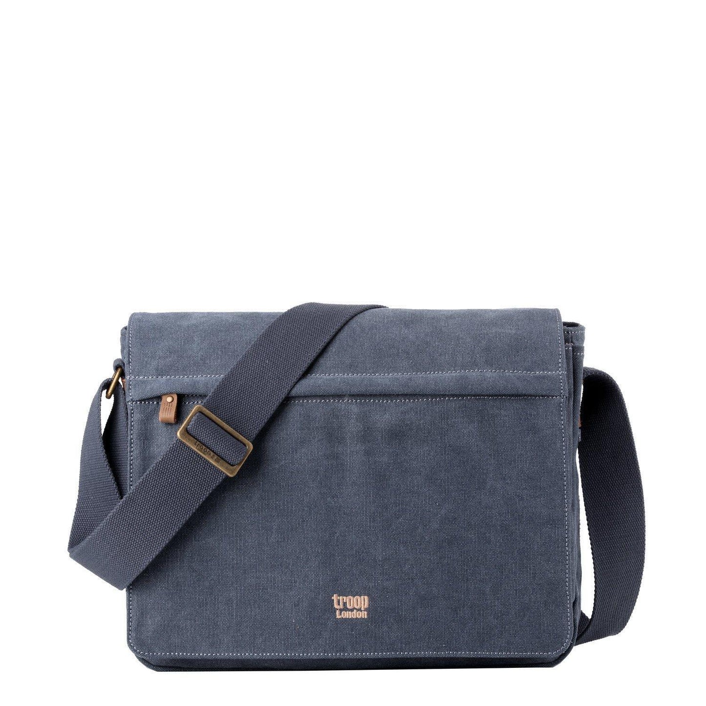 TRP0240 Troop London Classic Canvas Laptop Messenger Bag - 16.5 Diagonally-0