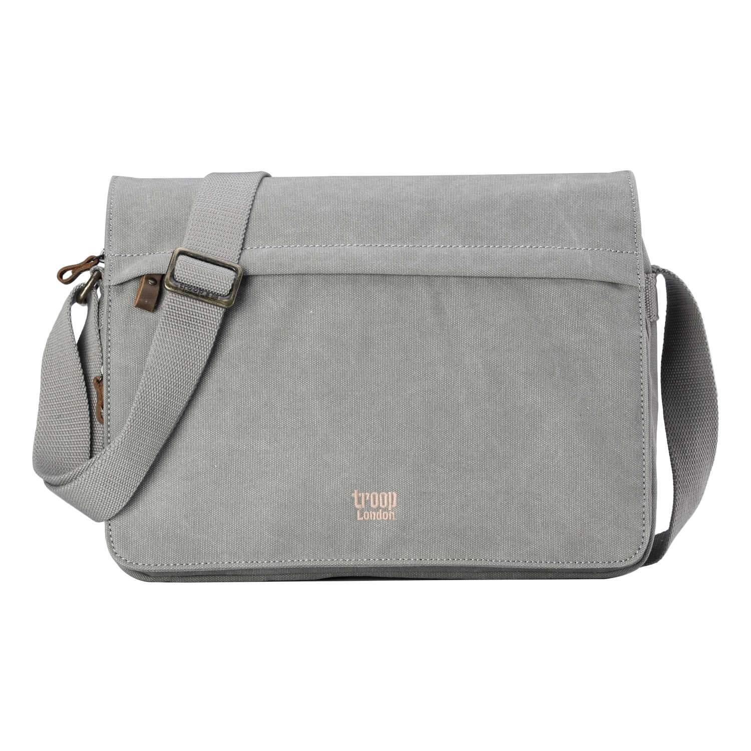 TRP0241 Troop London Classic Canvas Messenger Bag - mezetto
