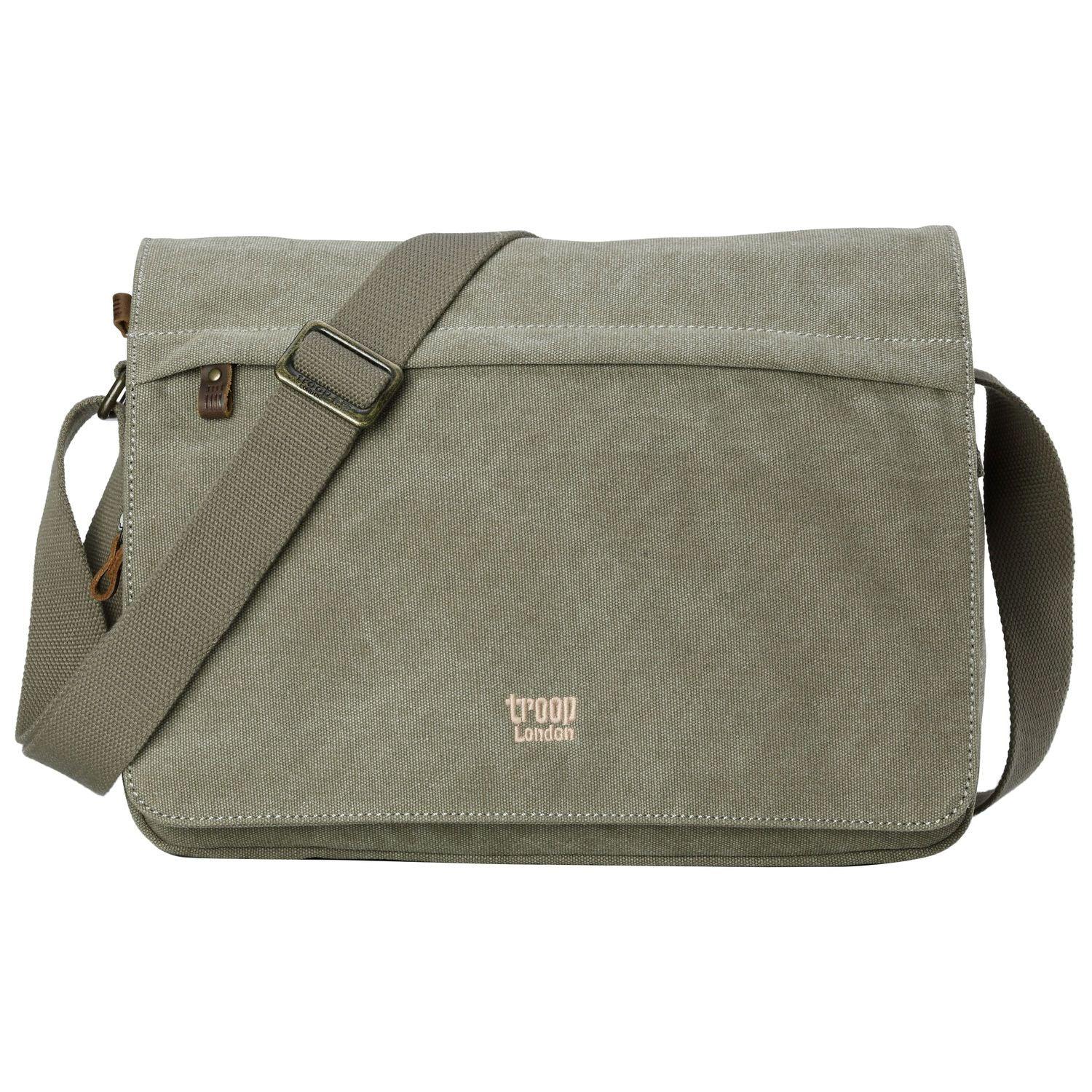 TRP0241 Troop London Classic Canvas Messenger Bag - mezetto