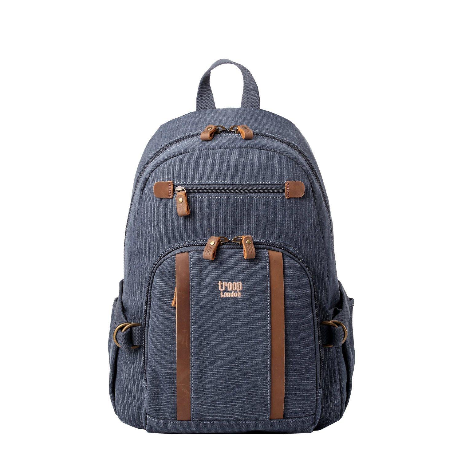 TRP0256 Troop London Classic Canvas Backpack - Medium-0