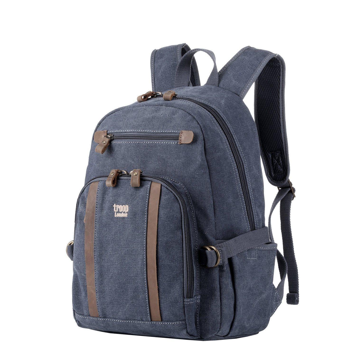 TRP0256 Troop London Classic Canvas Backpack - Medium - mezetto
