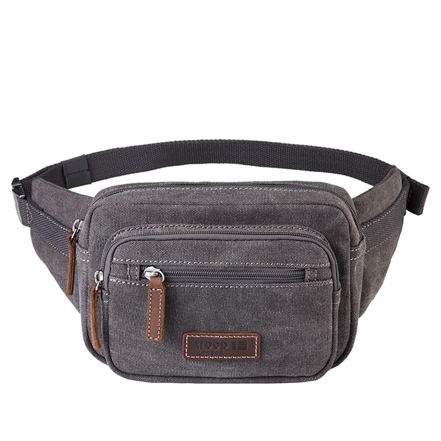 TRP0377S Troop London Classic Women Waist Bag, Fanny Pack, Bum Bag (Small) - mezetto