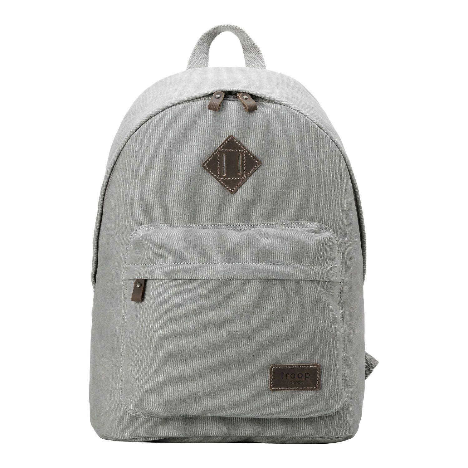 TRP0384 Troop London Heritage Canvas Backpack, Casual Daypack - mezetto