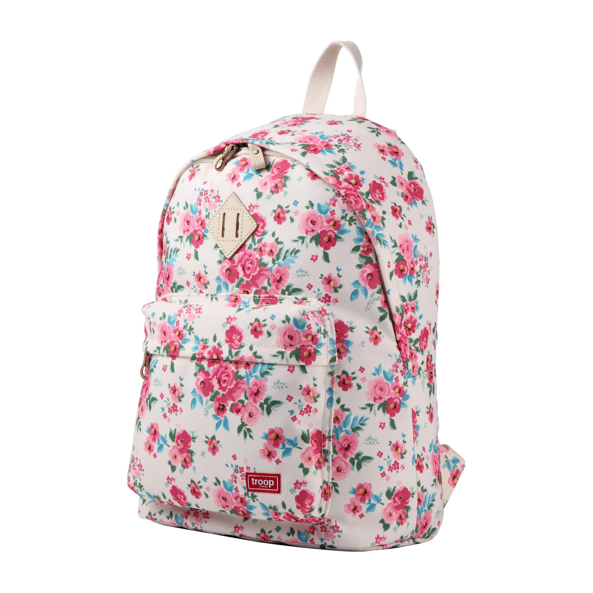 TRP0384 Troop London Heritage Canvas Backpack, Casual Daypack - mezetto