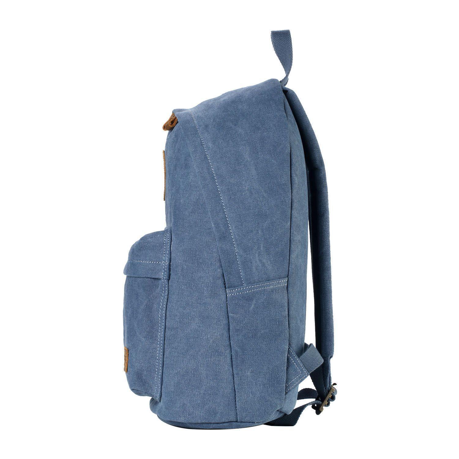 TRP0384 Troop London Heritage Canvas Backpack, Casual Daypack - mezetto