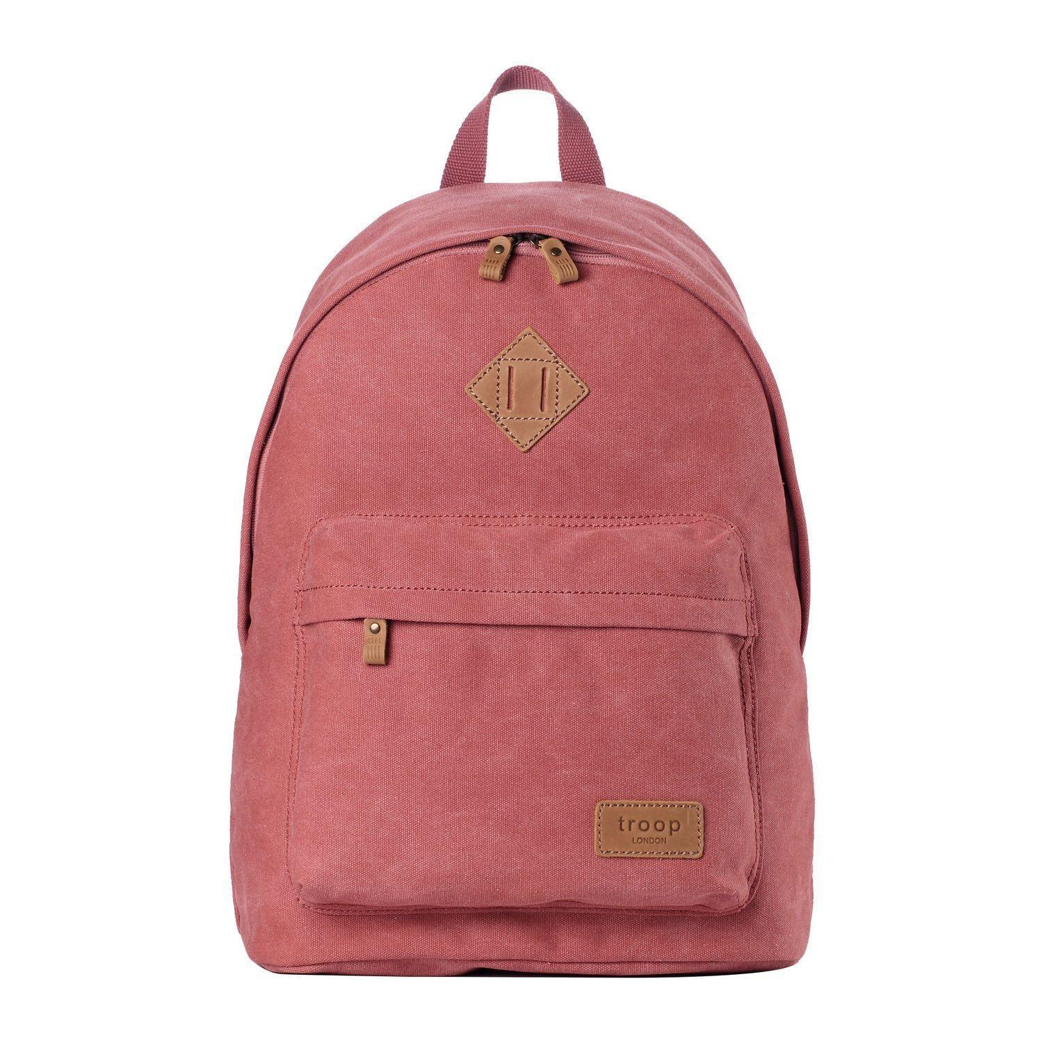 TRP0384 Troop London Heritage Canvas Backpack, Casual Daypack-14