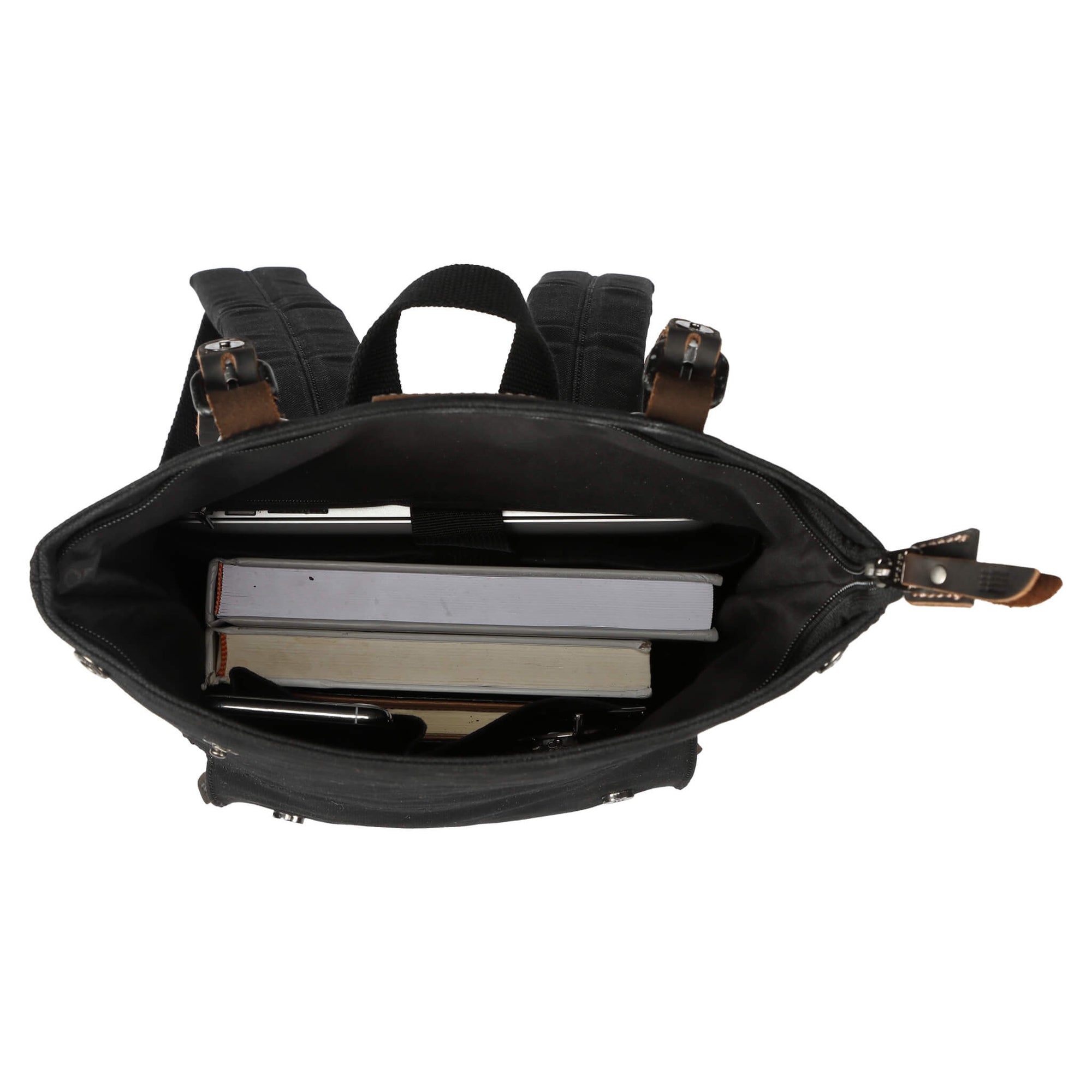 TRP0425S Troop London Heritage Small Canvas Backpack - mezetto