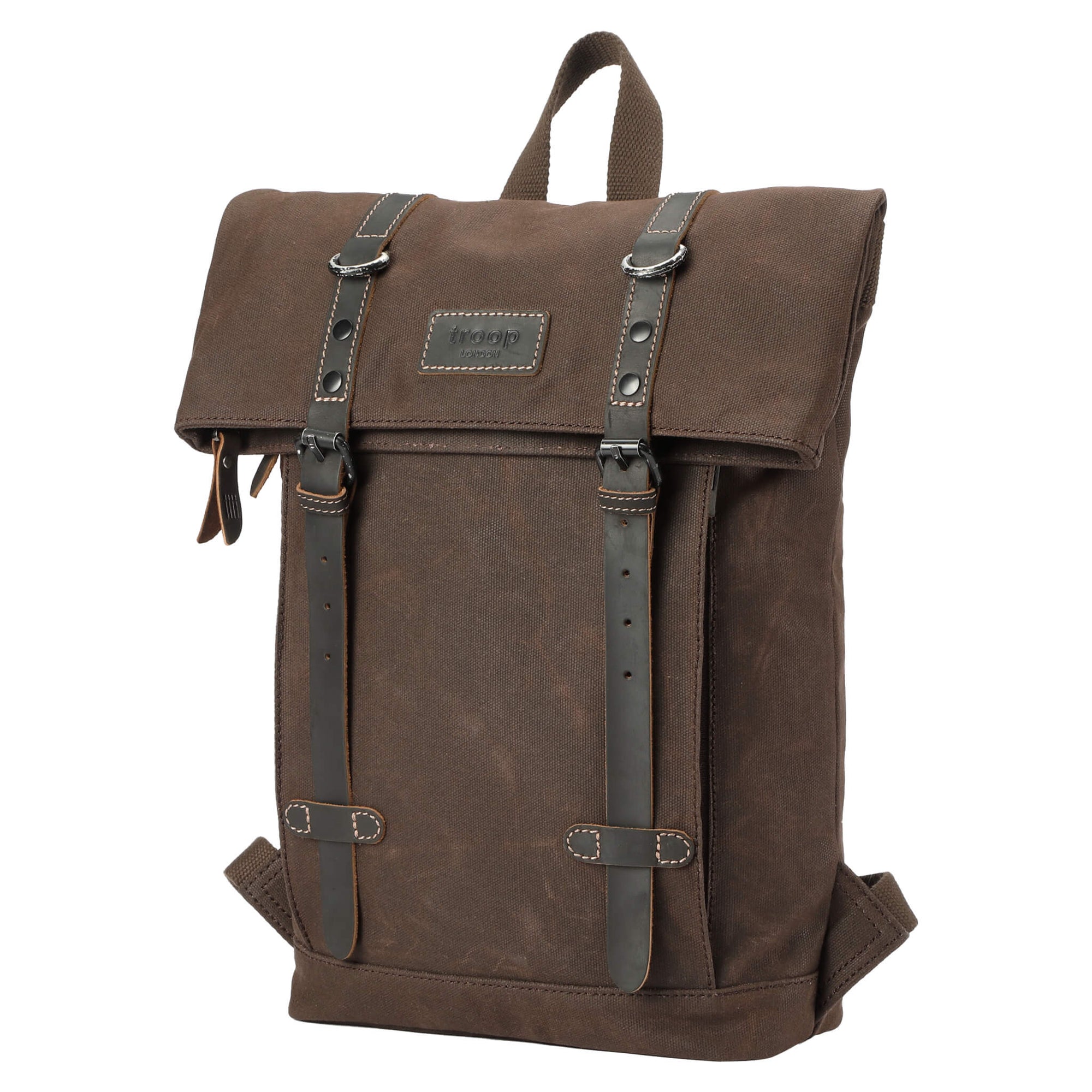 TRP0425S Troop London Heritage Small Canvas Backpack - mezetto