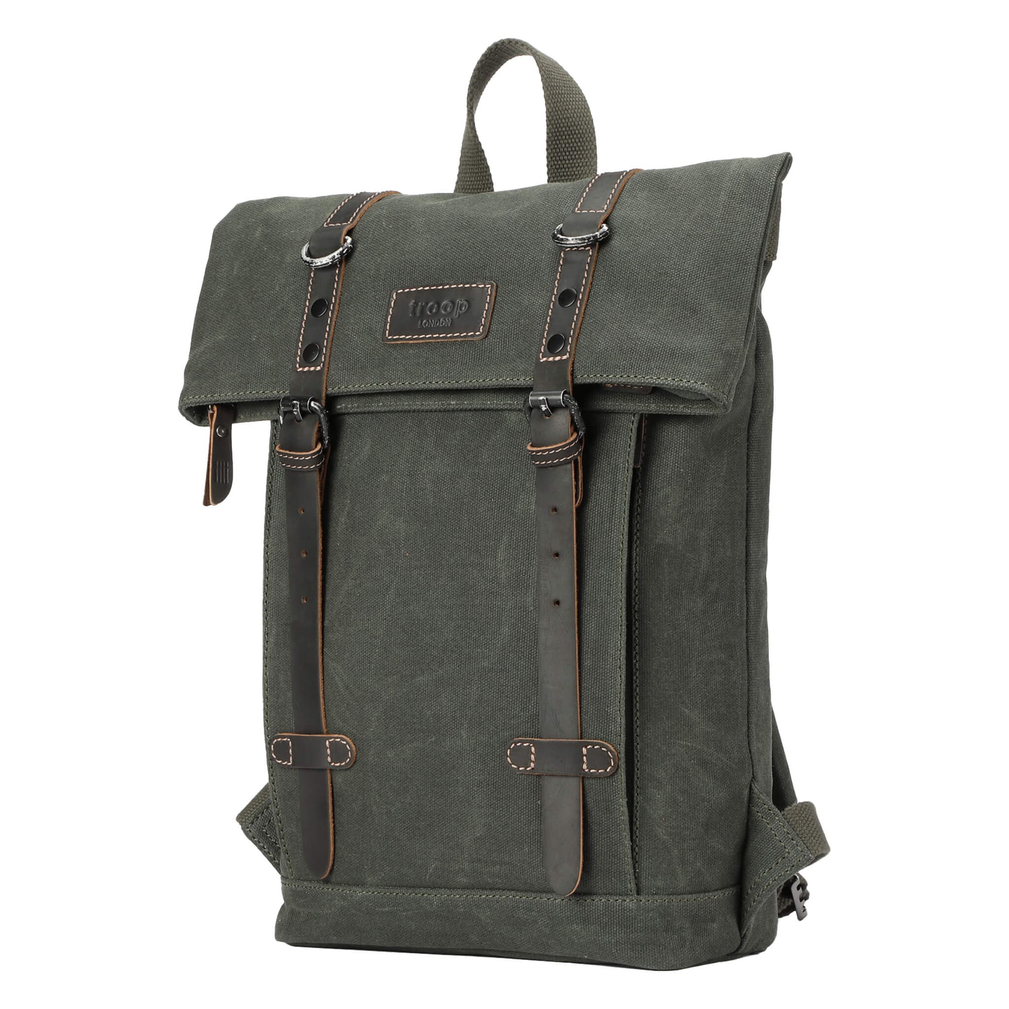 TRP0425S Troop London Heritage Small Canvas Backpack - mezetto