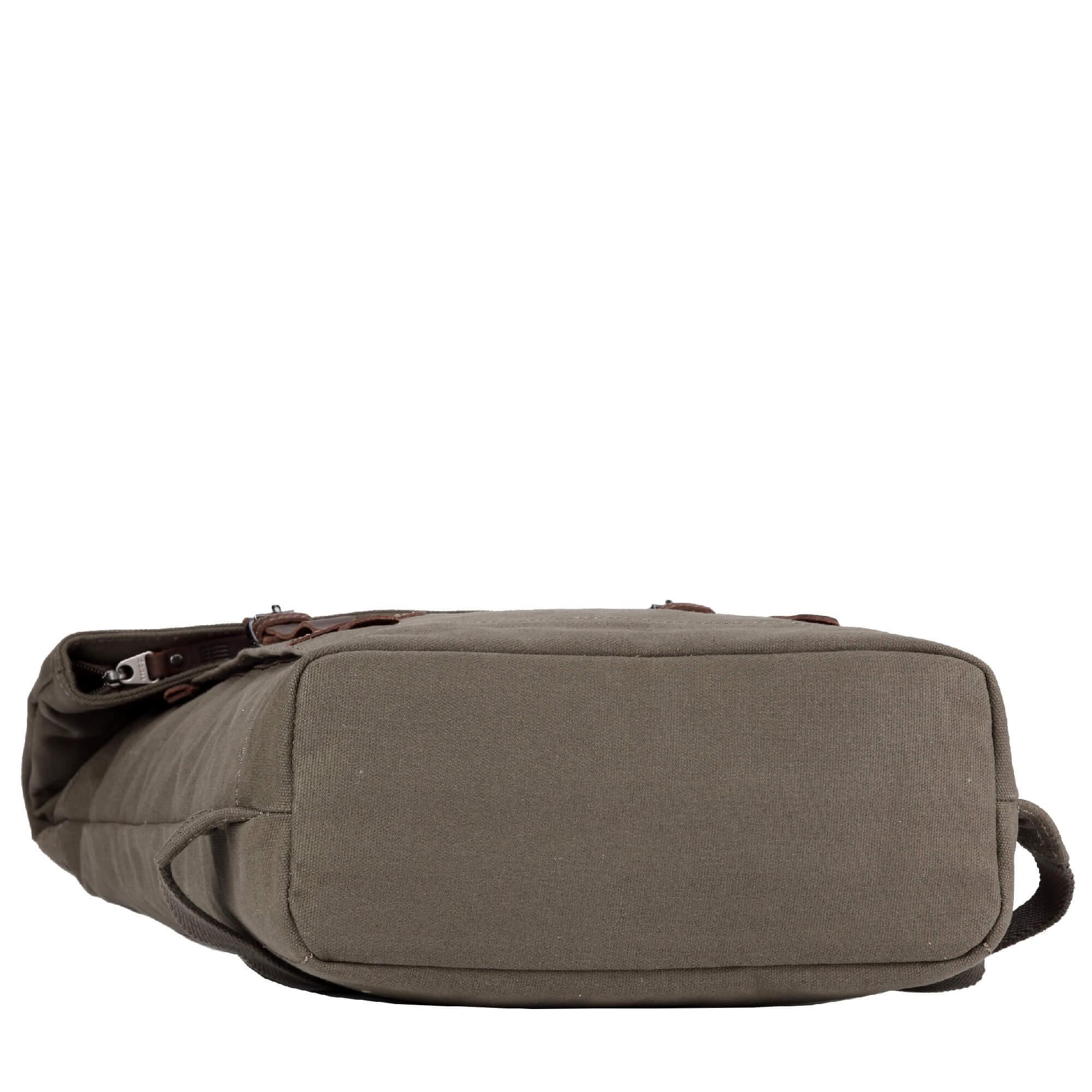 TRP0425 Troop London Heritage Canvas 15" Laptop Backpack, Smart Casual Daypack with Foldable Top - mezetto