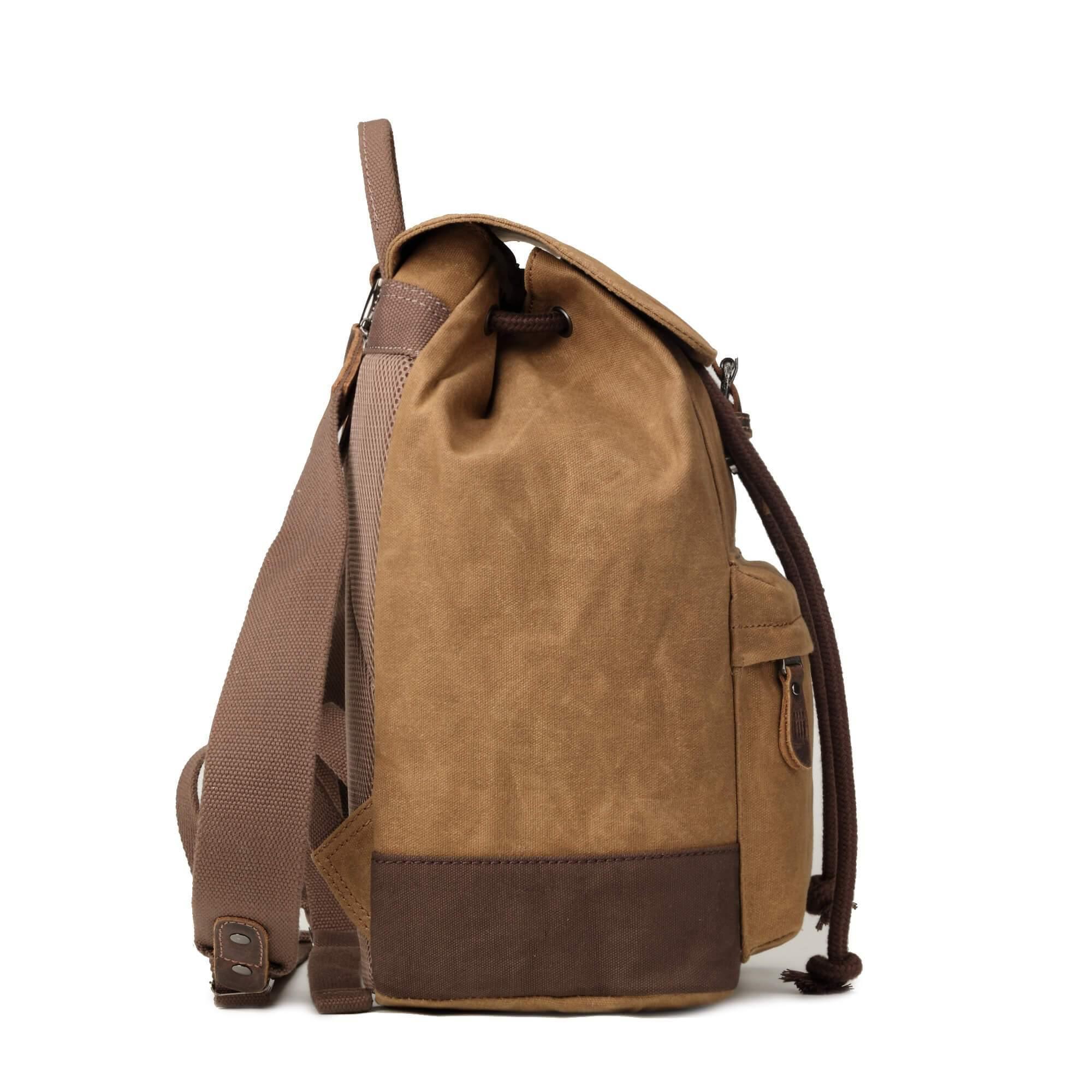 TRP0442 Troop London Heritage Canvas Laptop Backpack, Smart Casual Daypack, Tablet Friendly Backpack - mezetto