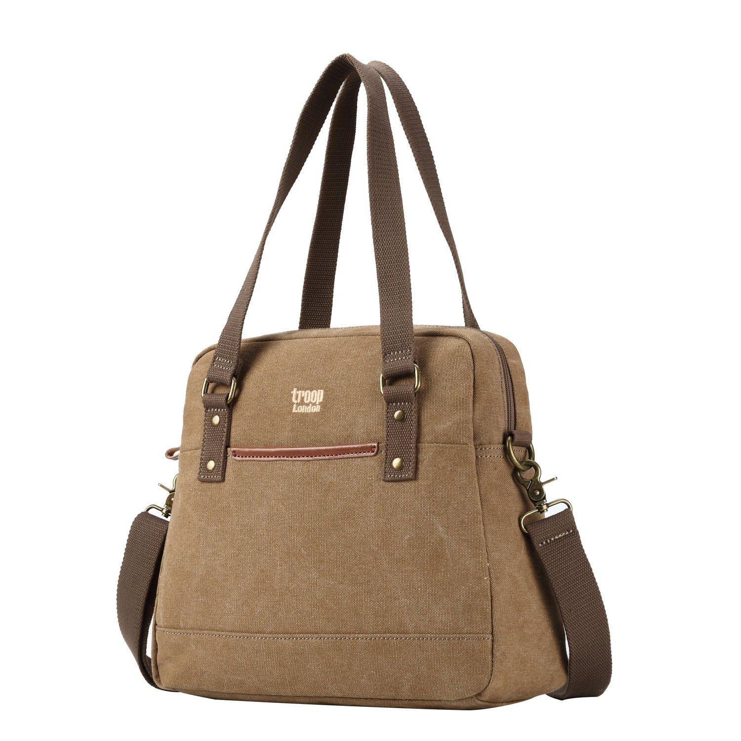 TRP0506 Troop London Classic Canvas Shoulder Bag-4