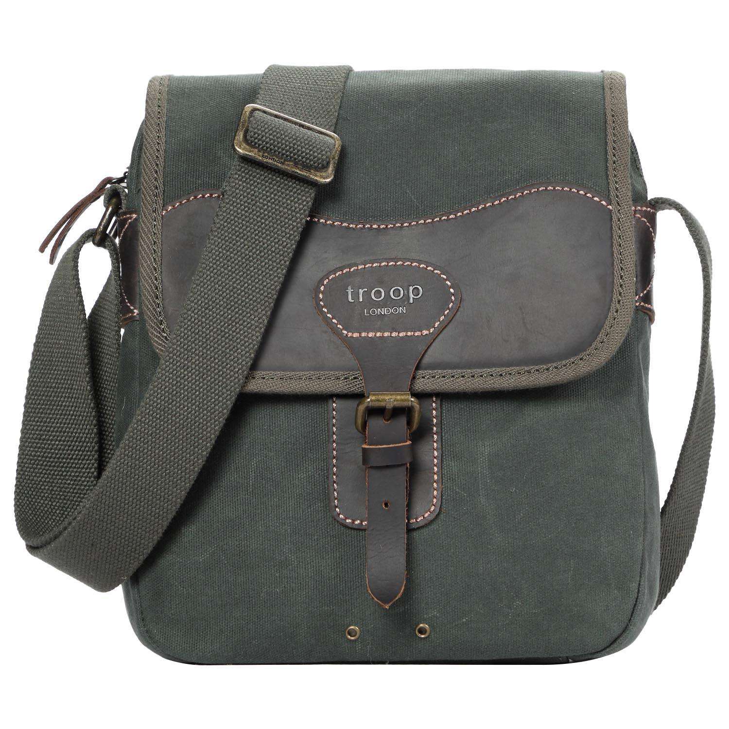 TRP0543 Troop London Heritage Canvas Across body Bag, Shoulder Bag - mezetto
