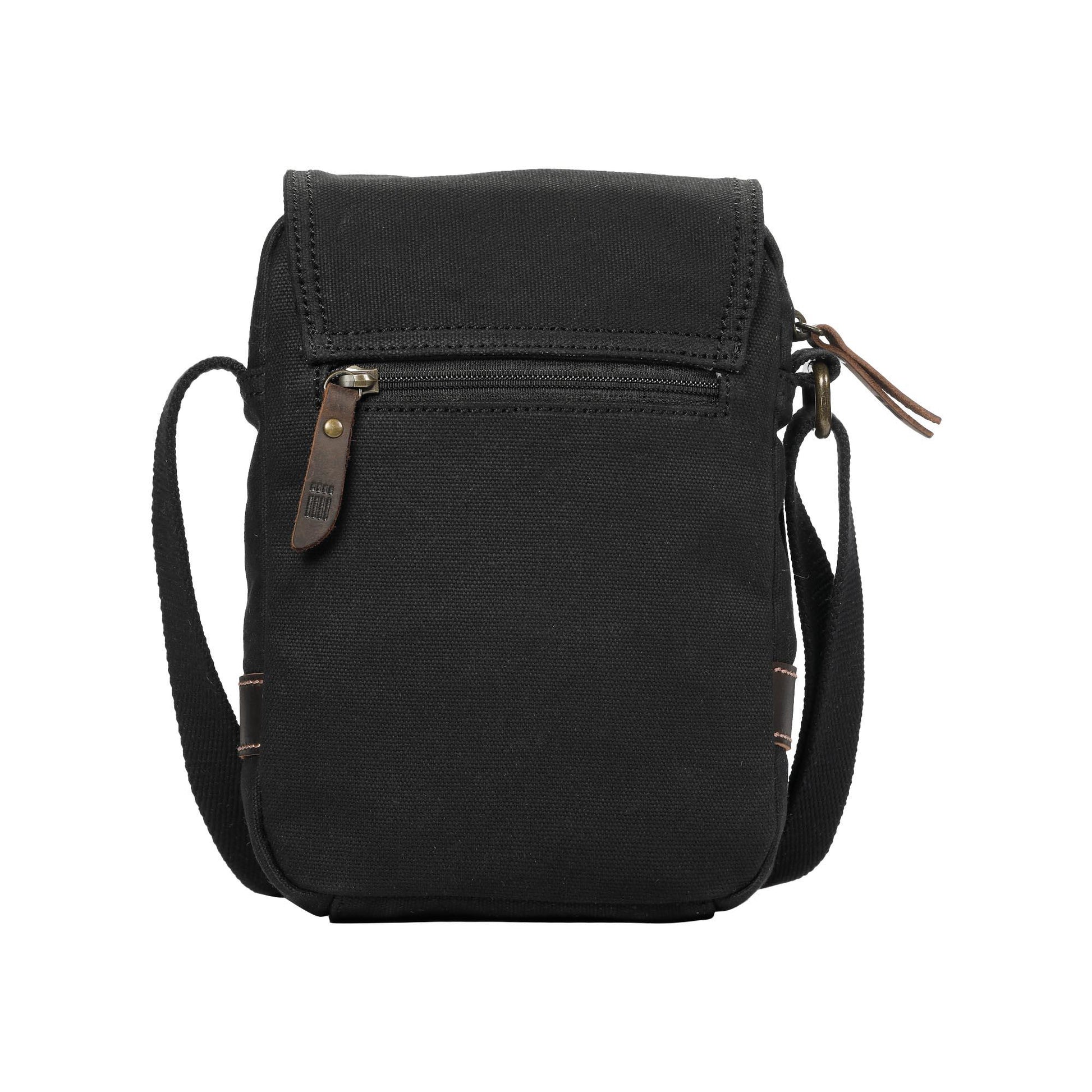 TRP0547 Troop London Heritage Canvas Across body Bag, Small Travel Bag, Shoulder Bag-2