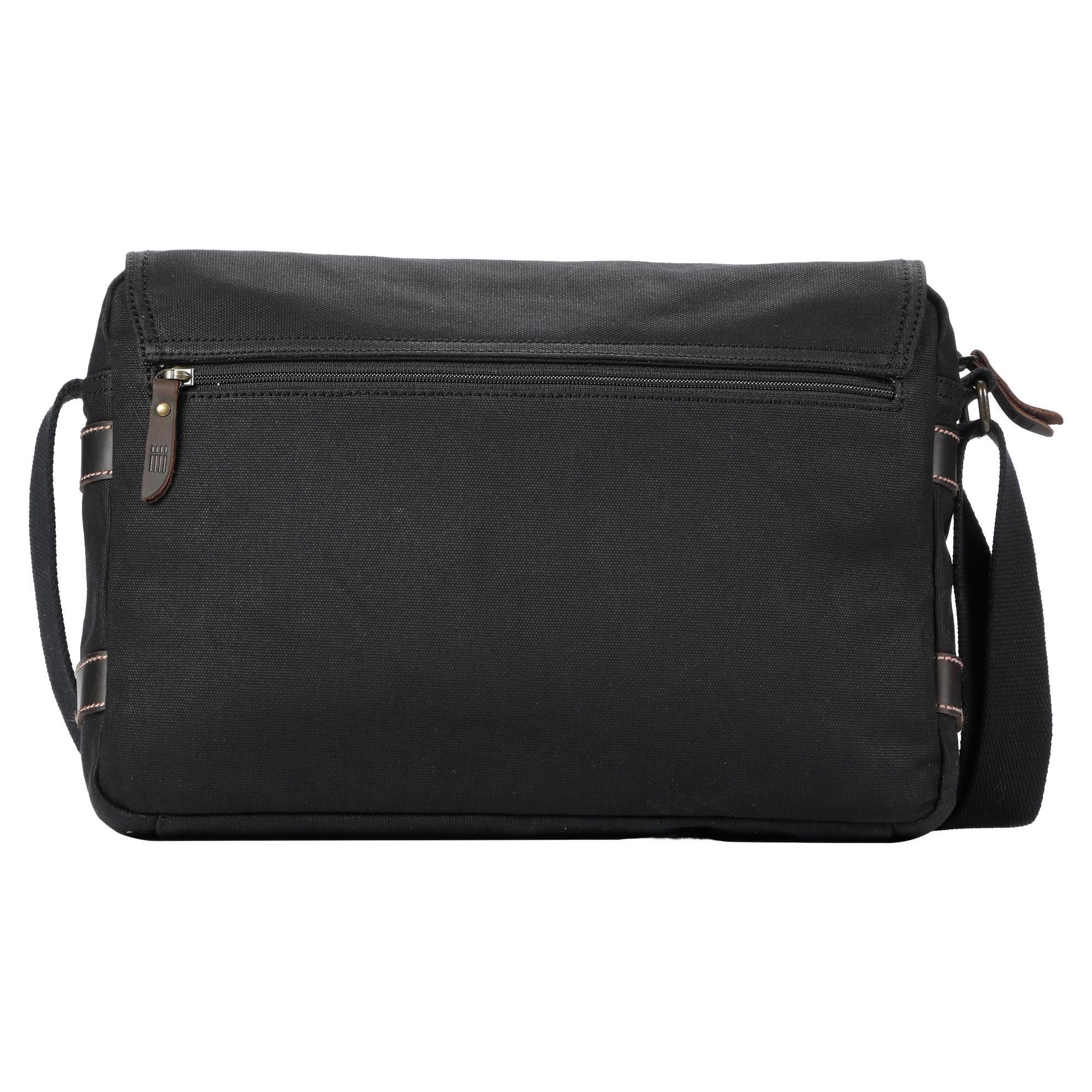 TRP0548 Troop London Heritage Canvas Messenger Bag, Shoulder Bag, 13” Laptop Bag-2