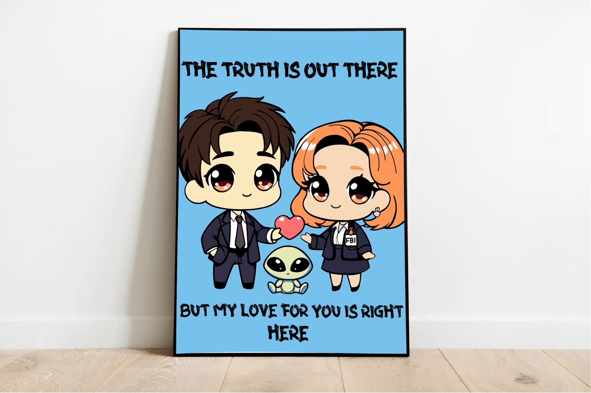 Cosmic Love Art Print | “The Truth is Out There” Decor