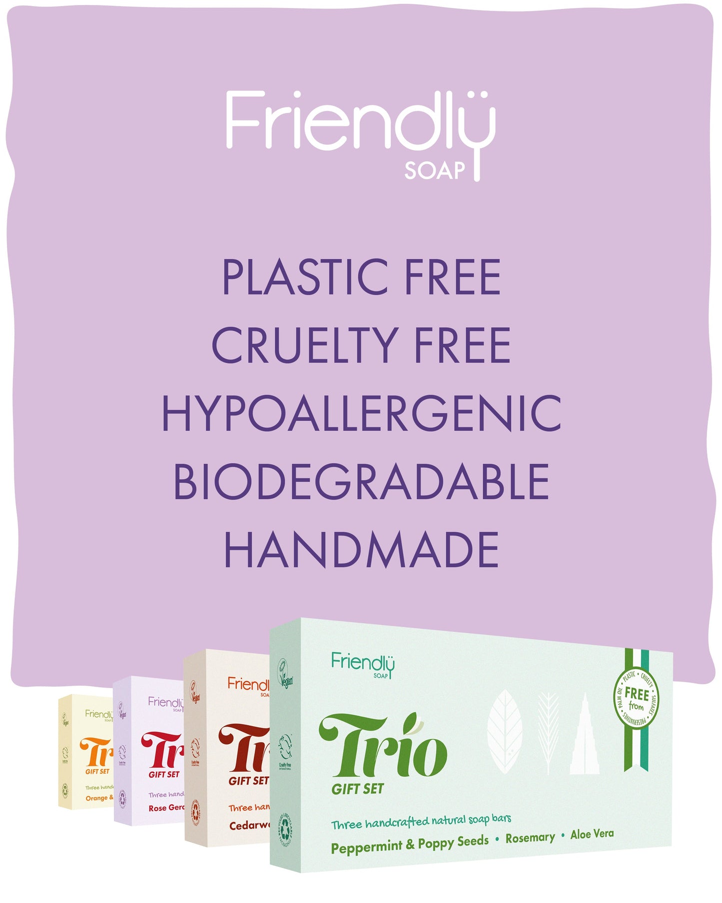 Trio Gift Set - Rose Geranium, Ylang Ylang, Lavender