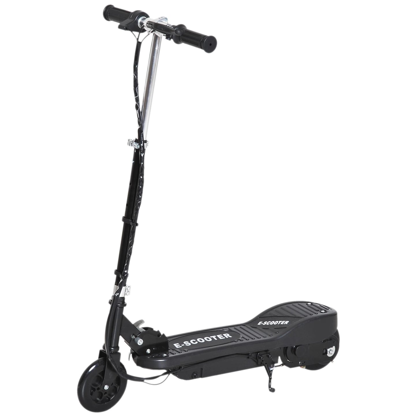Kids Folding Electric Bike Children E Scooter Ride on Toy 2x12V Recharge Battery 120W Adjustable Height Suitable for 7-14 yrs Black | HOMCOM-0